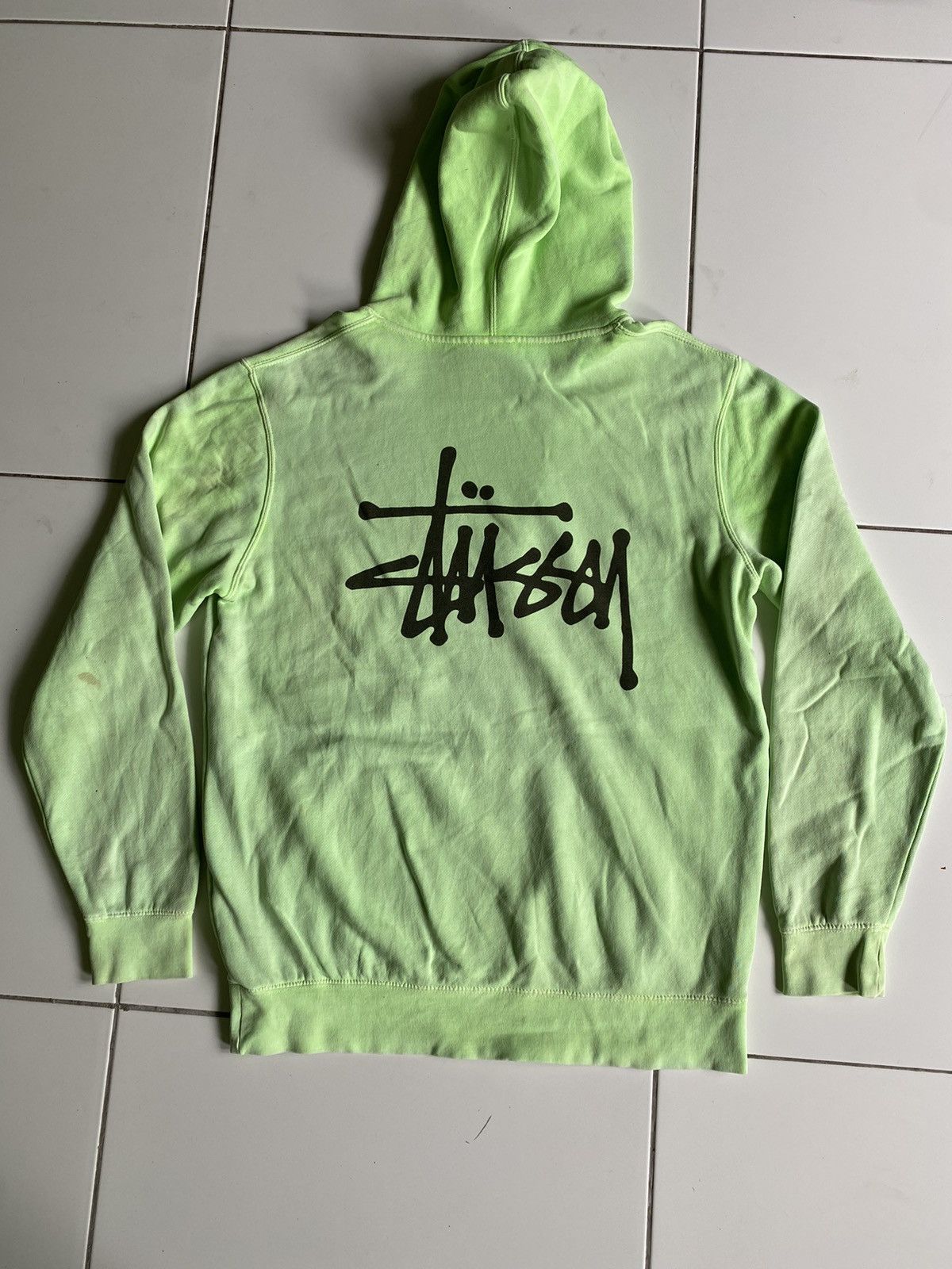 Stussy Stussy Faded Green Hoodies Size US S / EU 44-46 / 1 - 1 Thumbnail