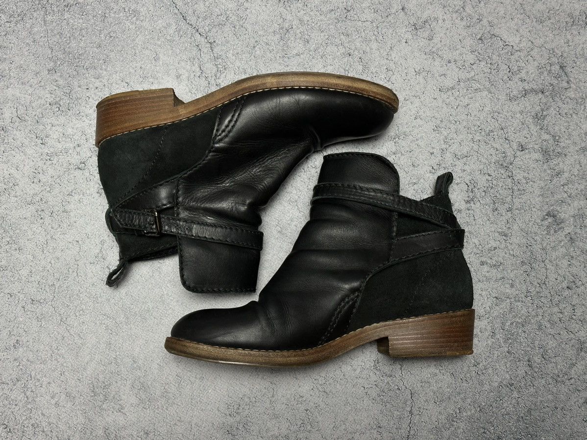 Acne Studios Acne Black Leather Ankle Boots Size US 8 / IT 38 - 4 Thumbnail
