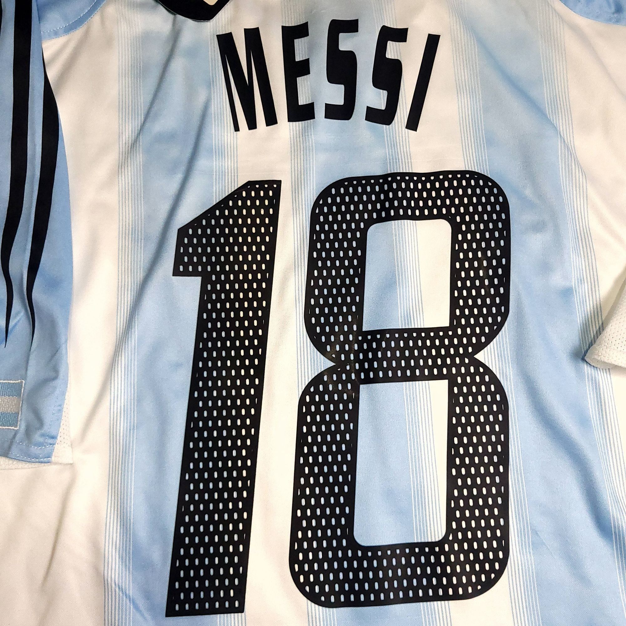 Adidas Messi Argentina 2004 2005 DEBUT Soccer Jersey BNWT XL Size US XL / EU 56 / 4 - 4 Thumbnail
