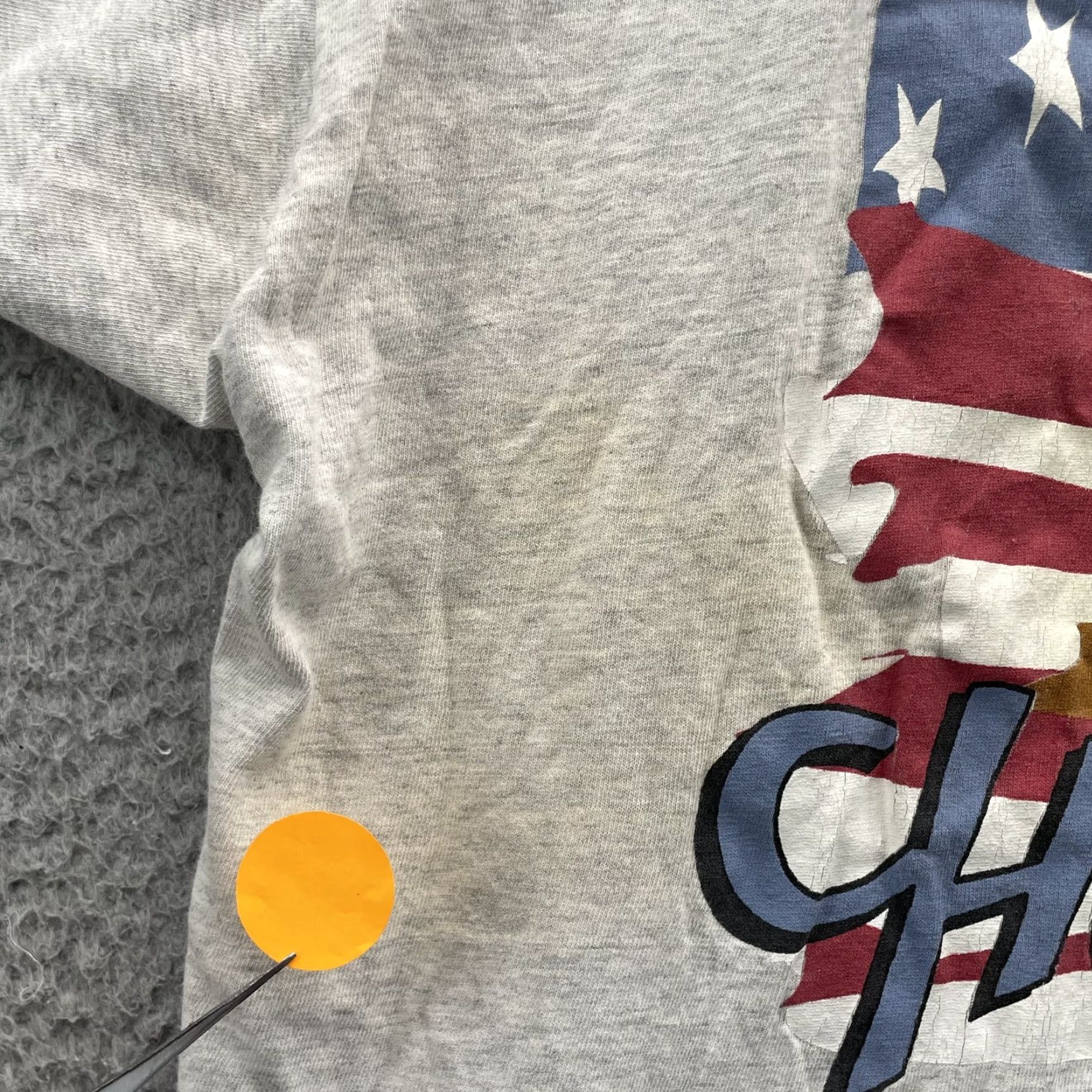 Vintage VINTAGE OGIO Shirt XL Gray 90s Flag Freedom USA Streetwear Chump Gear TShirt Single Stitch Retro Mens Graphic Print Cotton Jersey/Canvas Logo Size US XL / EU 56 / 4 - 4 Thumbnail
