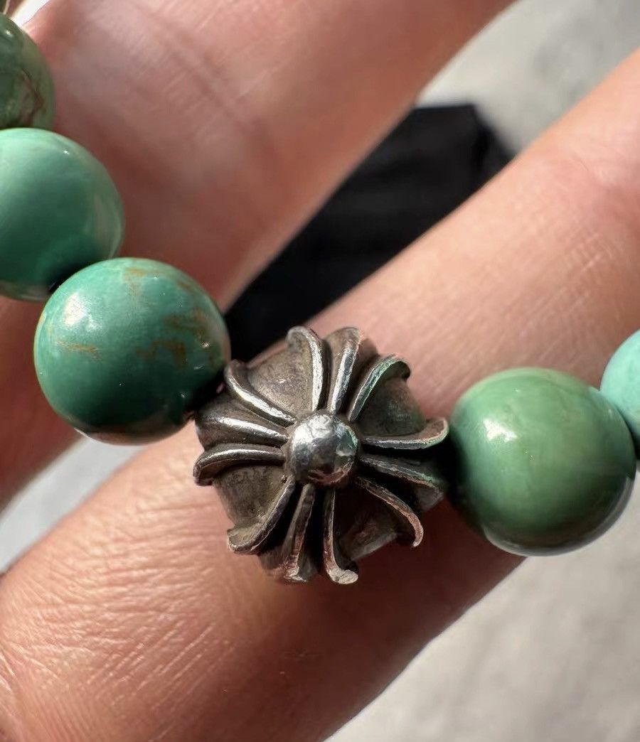 Chrome Hearts Chrome Hearts Turquoise Two Silver Beads Bracelet Size ONE SIZE - 6 Thumbnail