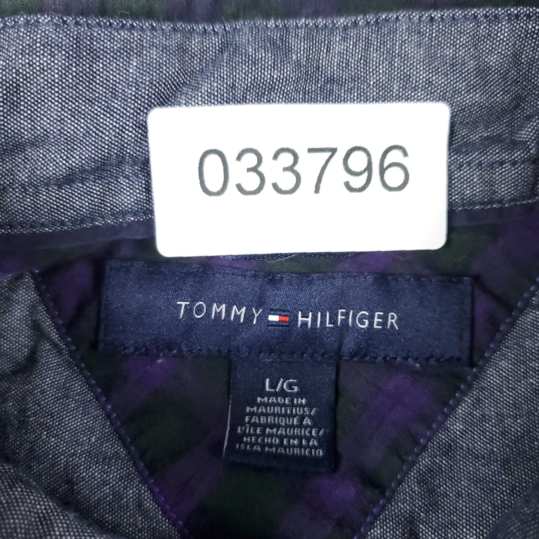 Tommy Hilfiger Tommy Hilfiger Shirt Mens Large Purple Plaid Button-Up Long Sleeve Casual Shirt Size US L / EU 52-54 / 3 - 7 Thumbnail