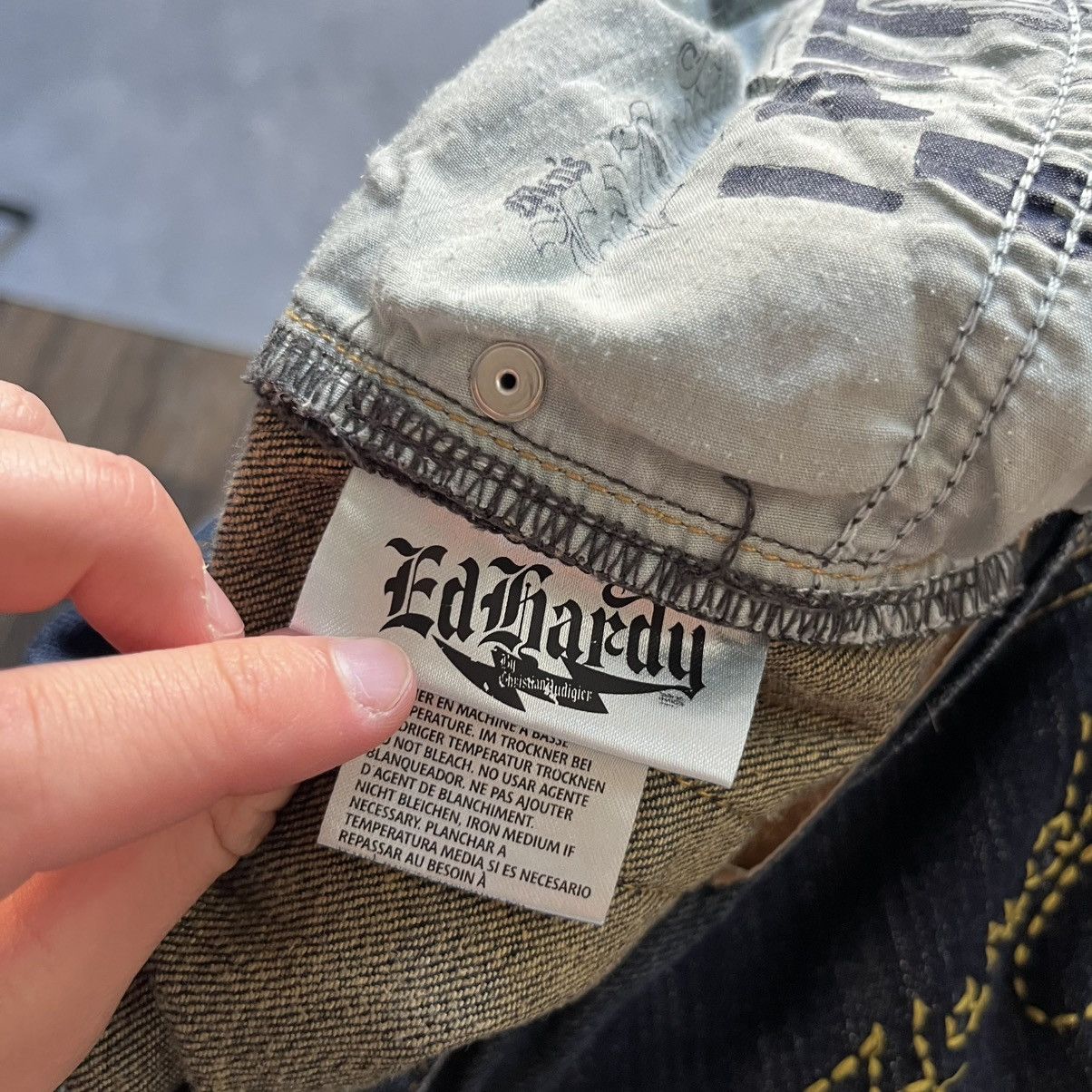 Ed Hardy Vintage Ed Hardy Jeans by Christian Audigier Pants Y2K Size US 34 / EU 50 - 13 Thumbnail