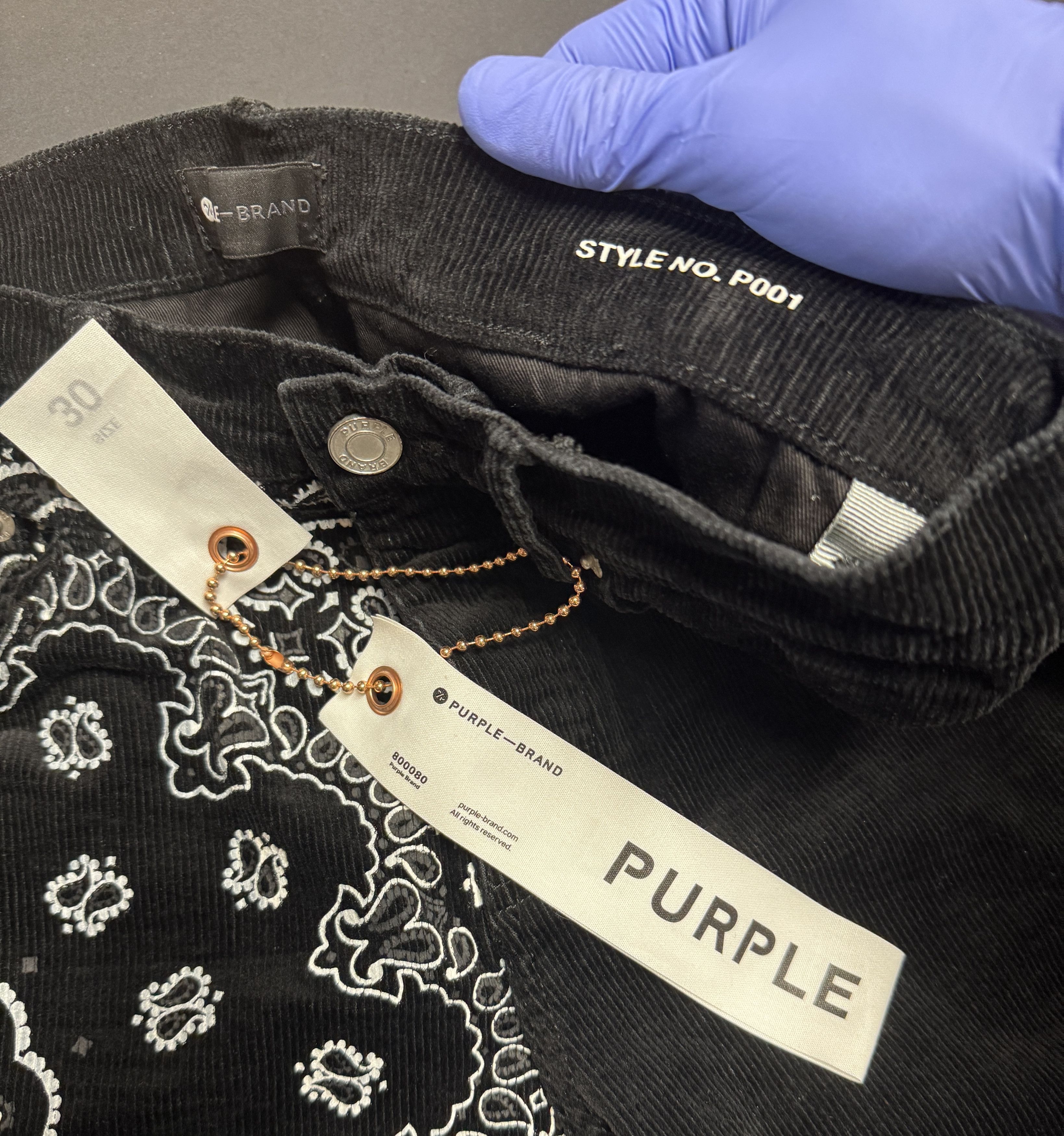 Purple Brand Purple-brand Corduroy Bandana Print Jeans Size US 30 / EU 46 - 4 Thumbnail