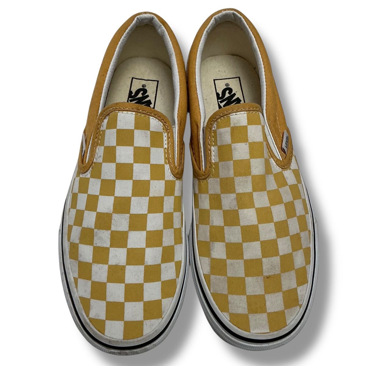 Vans Vans Off the Wall Yellow & White Checkered Sneakers Size US 7.5 / IT 37.5 - 5 Thumbnail