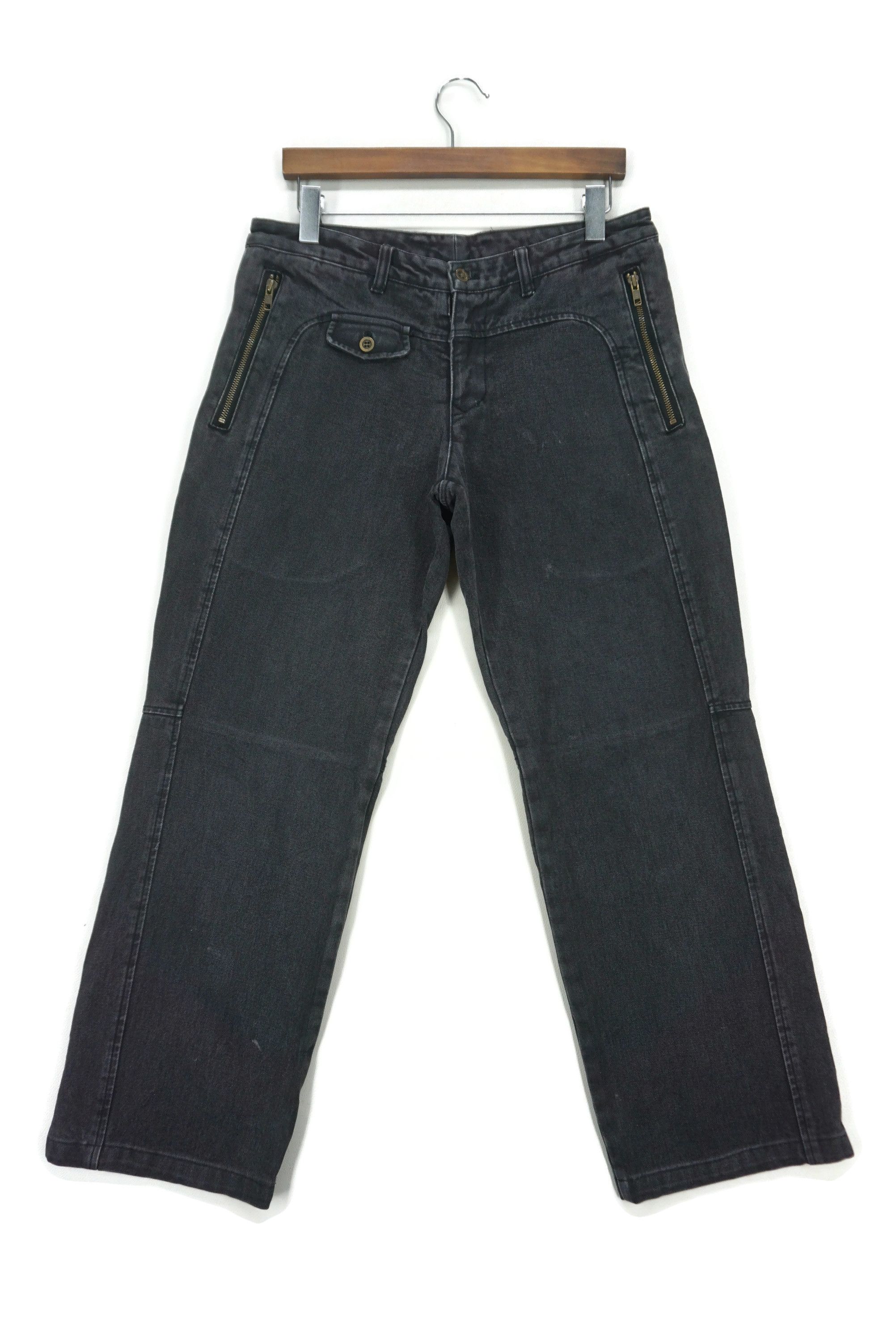 Japanese Brand Comme Ca Ism Jeans fit W33xL29 Low Rise Patchwork Pants Size US 32 / EU 48 - 1 Thumbnail