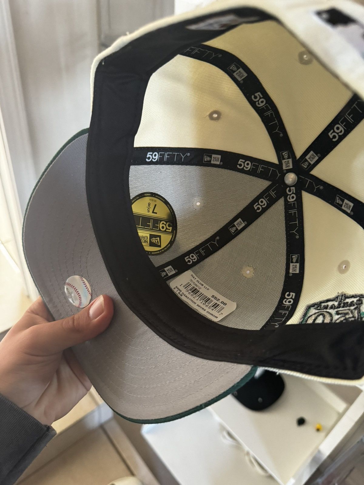 Hat Club hatclub sharks crossover Oakland A’s worn 3x size 5/8 Size ONE SIZE - 5 Thumbnail