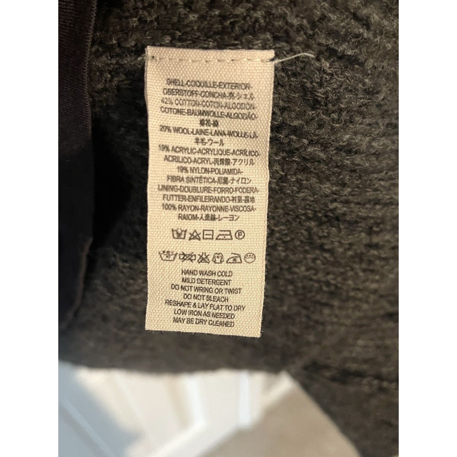 Free People FREE PEOPLE Chunky Knit Cardigan Sweater Women Medium Gray Wool Blend Size M / US 6-8 / IT 42-44 - 6 Thumbnail