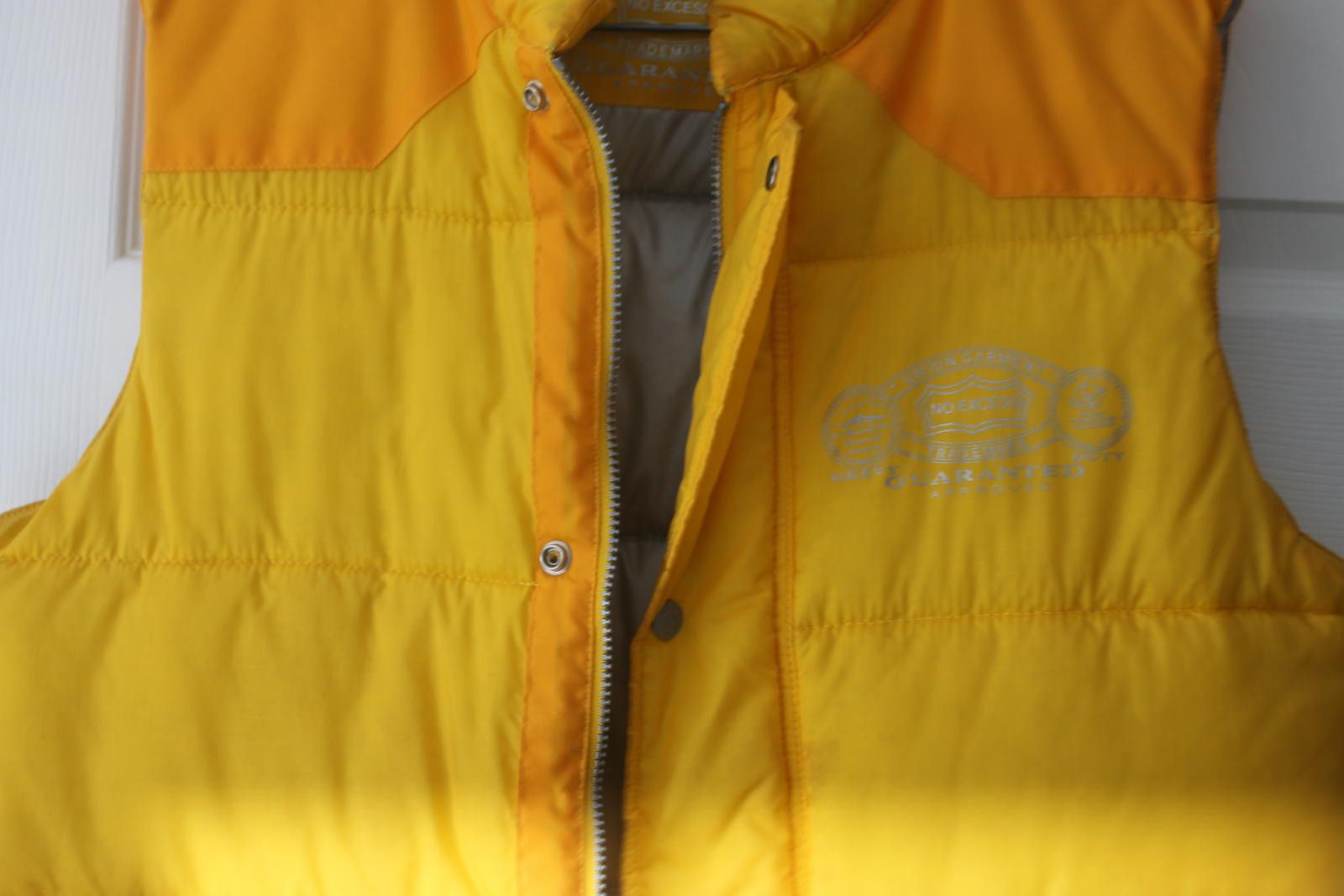 The North Face No Excess Yellow Puffer Vest Union Garment Vintage 90s Mens Size US M / EU 48-50 / 2 - 4 Thumbnail