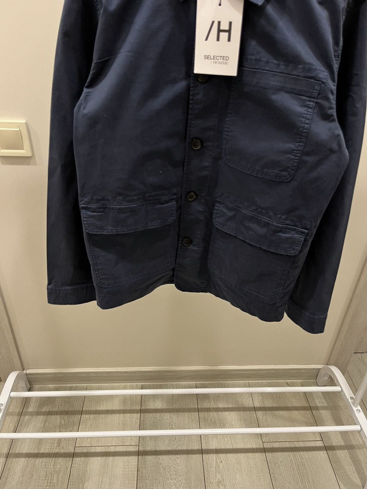 Selected Homme New With Tags Blue Suede Jacket Size US M / EU 48-50 / 2 - 3 Thumbnail