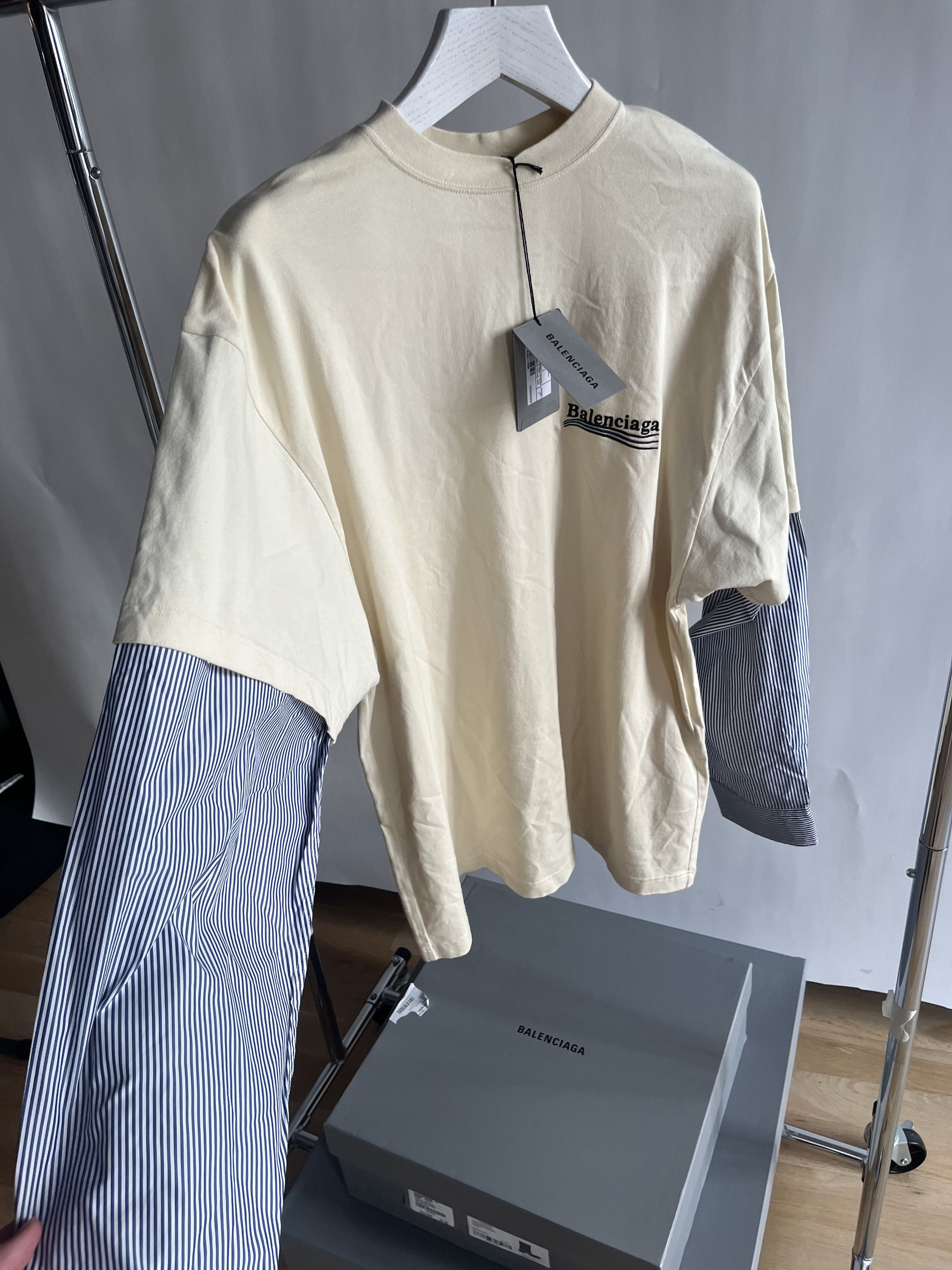 Balenciaga Political Longsleeve Layered T-shirt Size US M / EU 48-50 / 2 - 3 Thumbnail