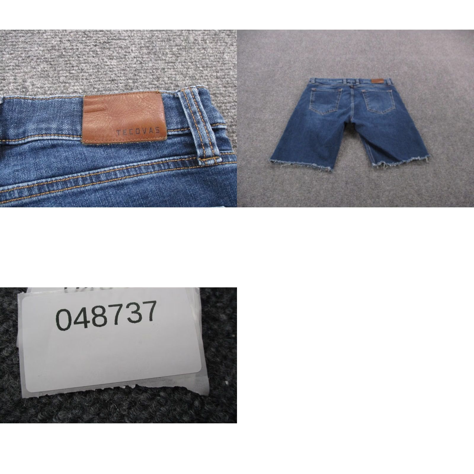 Tecovas Tecovas Shorts Mens 36 Blue Denim Slim Jean Jorts Cutoff Bermuda Casual Size US 36 / EU 52 - 9 Thumbnail