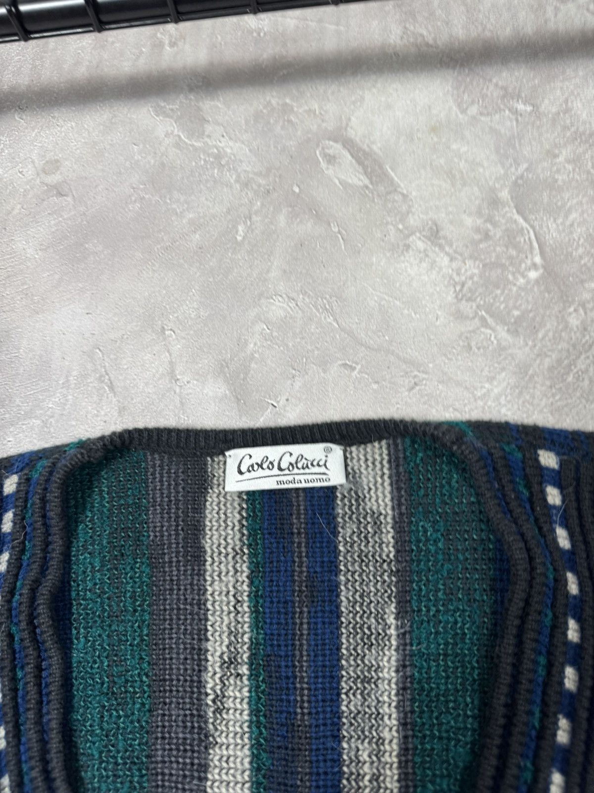 Carlo Colucci Vintage 90s Carlo Colluci Retro Style Wool Sweater Coogi Size US XL / EU 56 / 4 - 4 Thumbnail