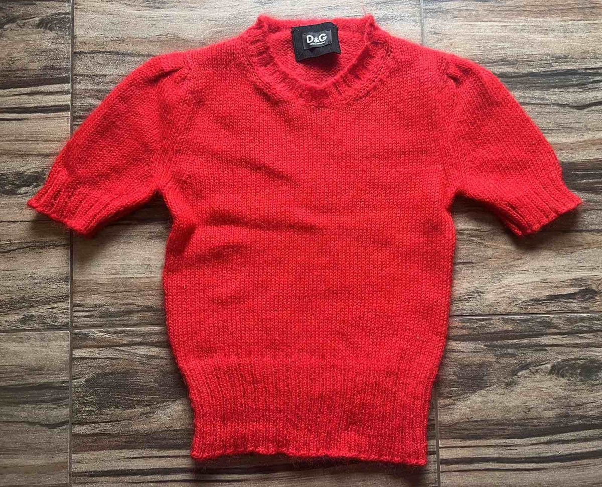 Dolce & Gabbana Dolce & Gabbana D&G gropped red sequin sweater XS Size XS / US 0-2 / IT 36-38 - 1 Thumbnail