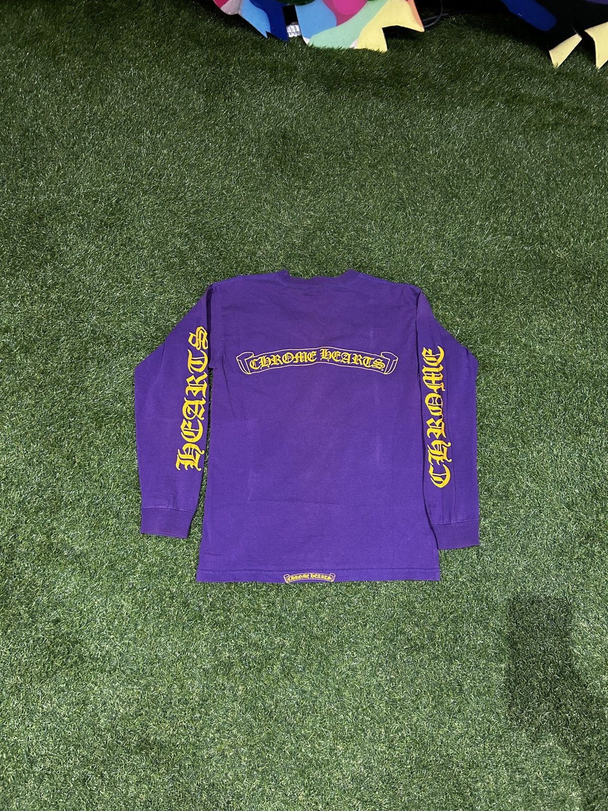 Chrome Hearts Rare Vintage Chrome Hearts Scroll Pocket Logo Long Sleeve Size US M / EU 48-50 / 2 - 2 Thumbnail