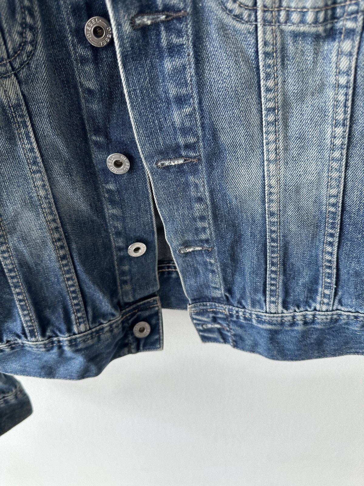 Diesel × Vintage Diesel distressed denim jacket Size S / US 4 / IT 40 - 10 Thumbnail
