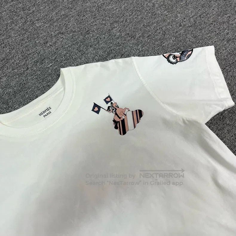 Hermes Hermes Pony Pattern Short Sleeve T-Shirt Size XXS / US 00 / IT 34 - 5 Thumbnail