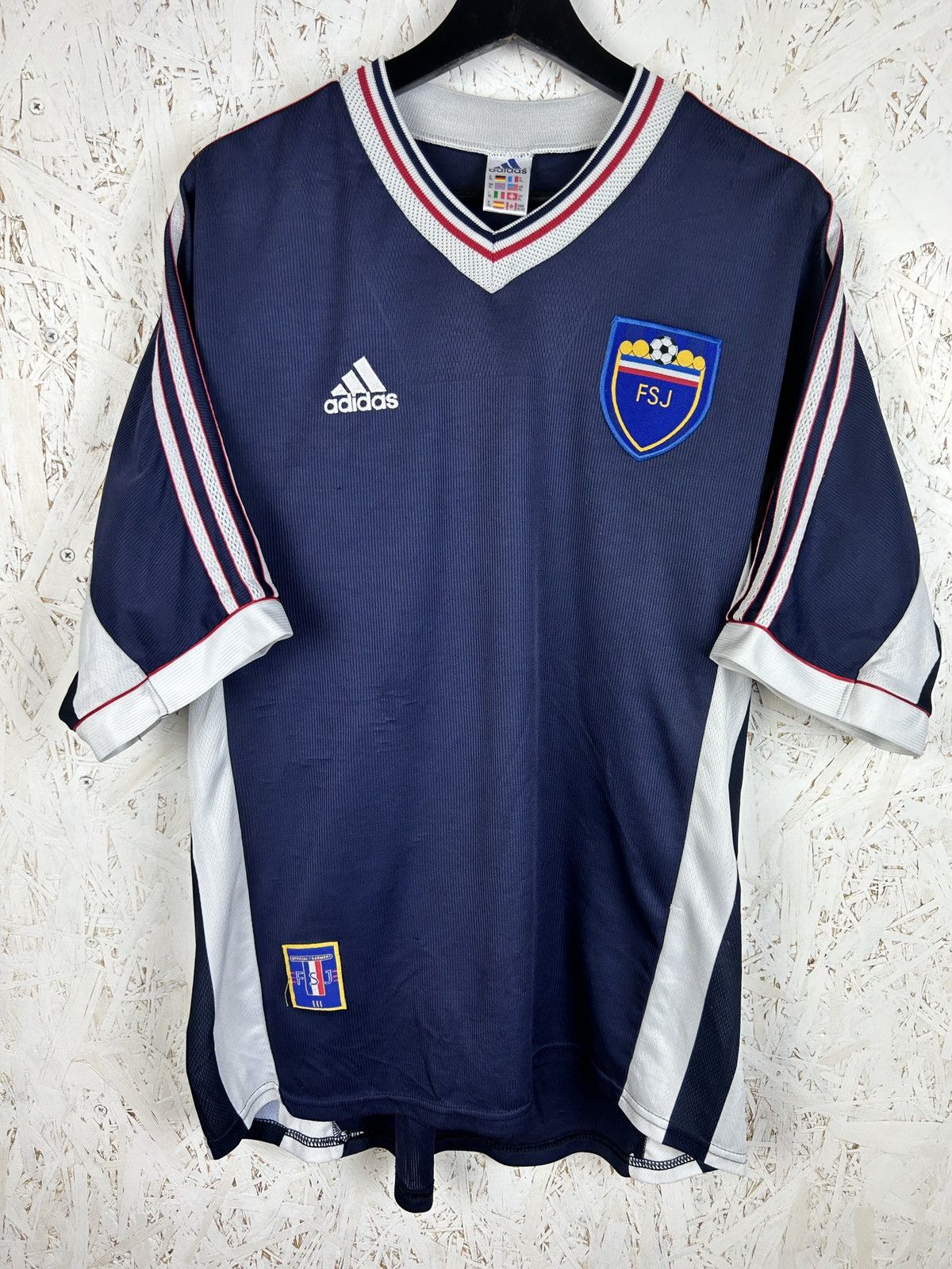 Adidas 90s Adidas Yugoslavia 1998/00 Home Kit World Cup Jersey XL Size US XL / EU 56 / 4 - 1 Thumbnail