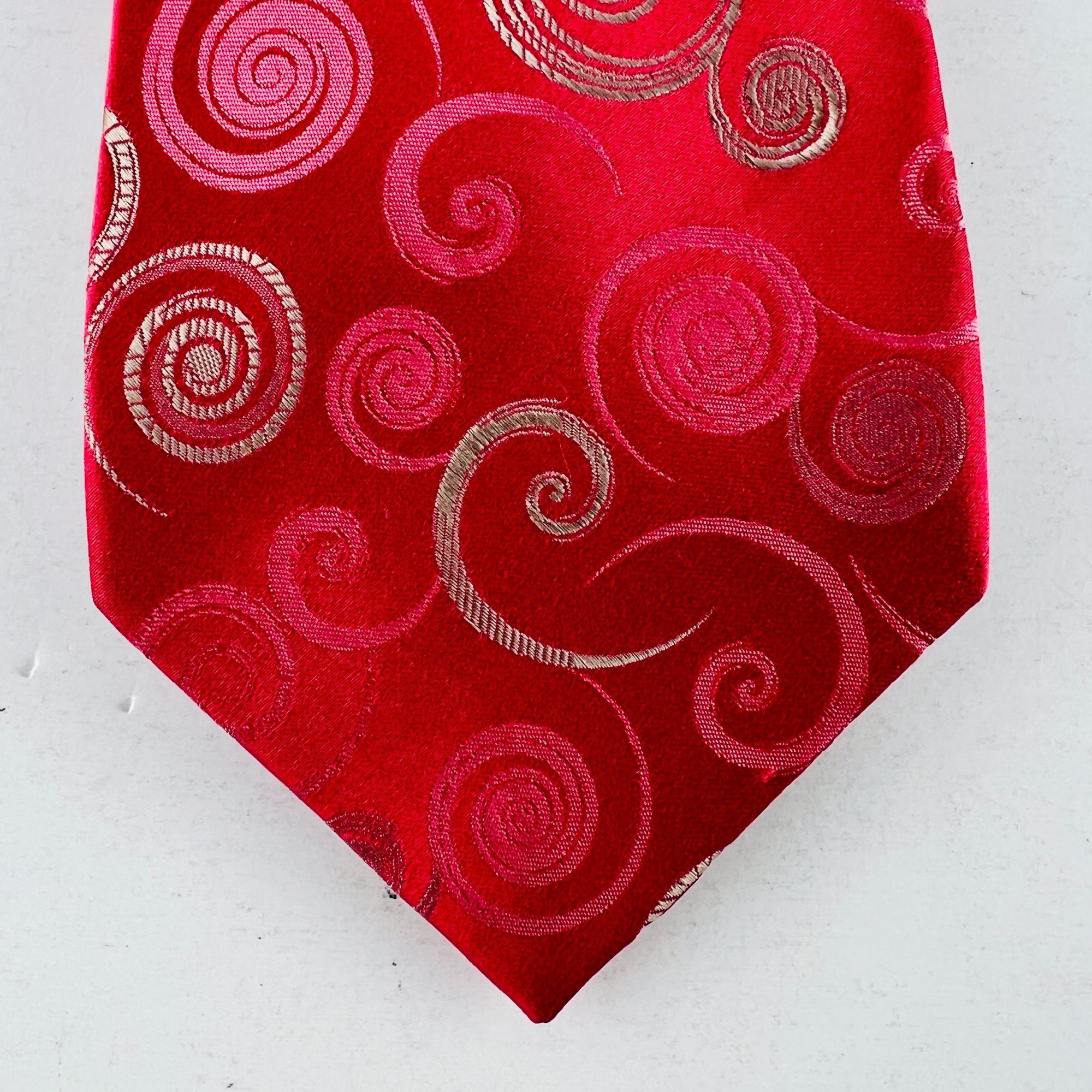 Croft & Barrow Croft & Barrow Swirl Design Necktie Tie 100% Silk Size ONE SIZE - 3 Thumbnail