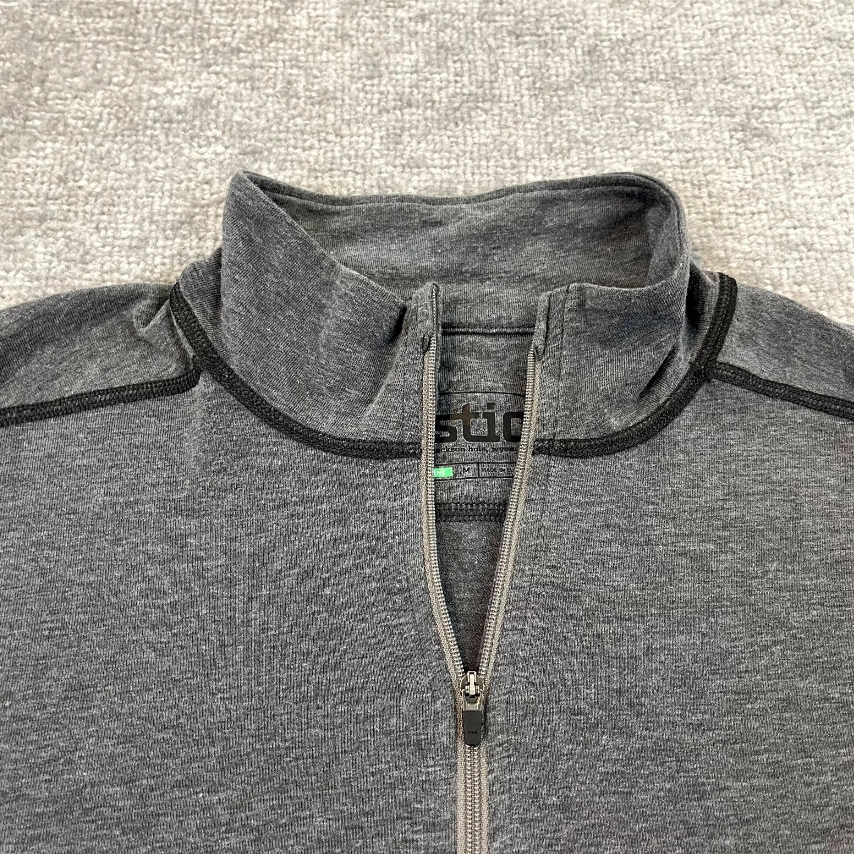 Vintage STIO Pullover Mens Medium Gray 1/2 Zip Jacket Hiking Outdoor Stretch L/S Size US M / EU 48-50 / 2 - 3 Thumbnail
