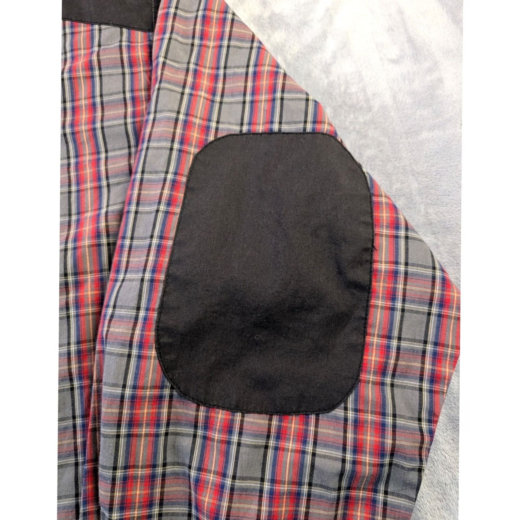Rocawear Rocawear Classic Button-Up Shirt Multicolor Plaid 4XBig & Tall Mens Long Sleeve Collared Elbow Patches Pockets Hip Hop Casual Shirt Size US XXL / EU 58 / 5 - 4 Thumbnail