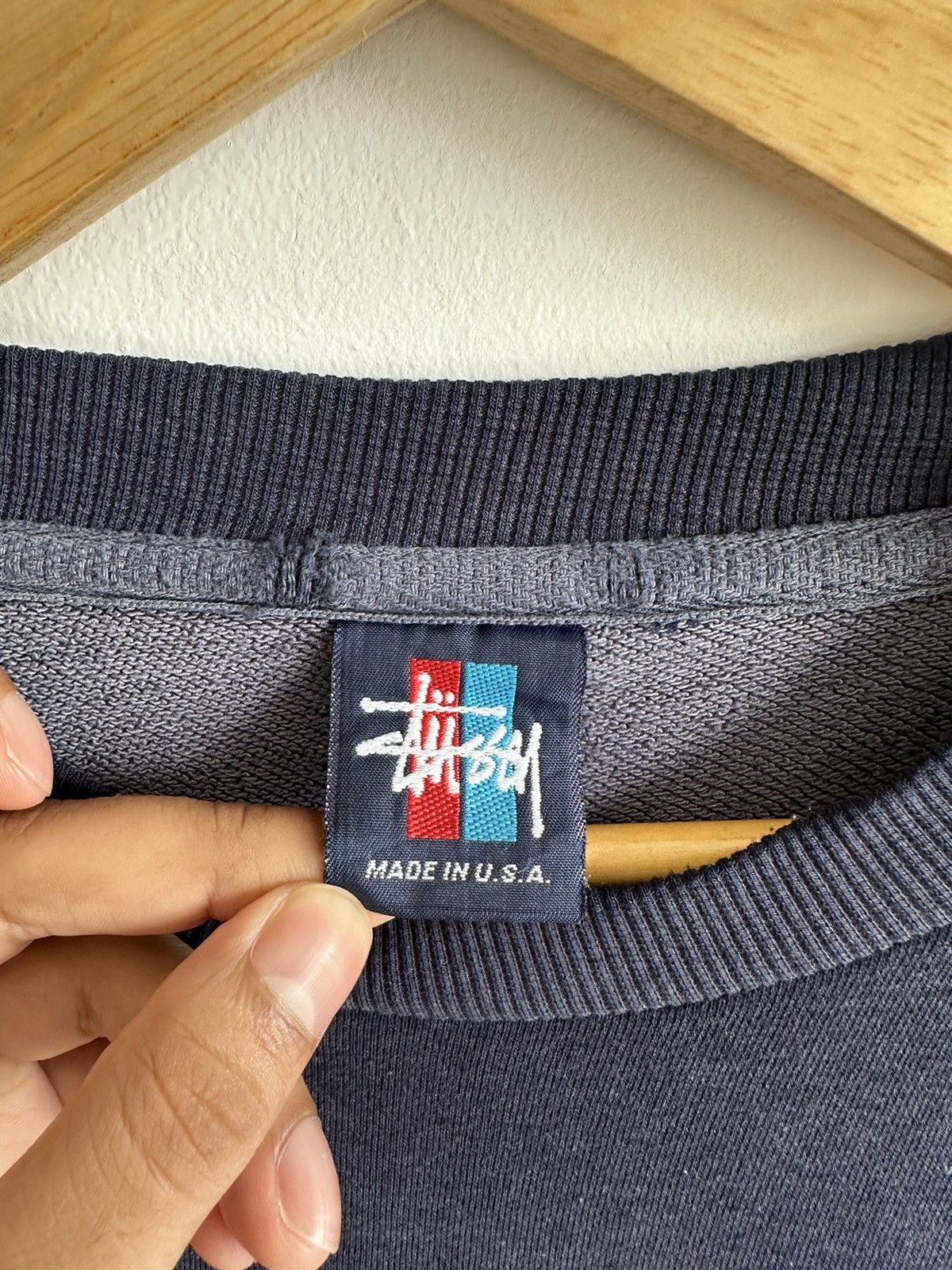 Stussy × Vintage Vintage 90’s Stussy Dragon Sweatshirt Made in USA RARE Size US L / EU 52-54 / 3 - 4 Thumbnail