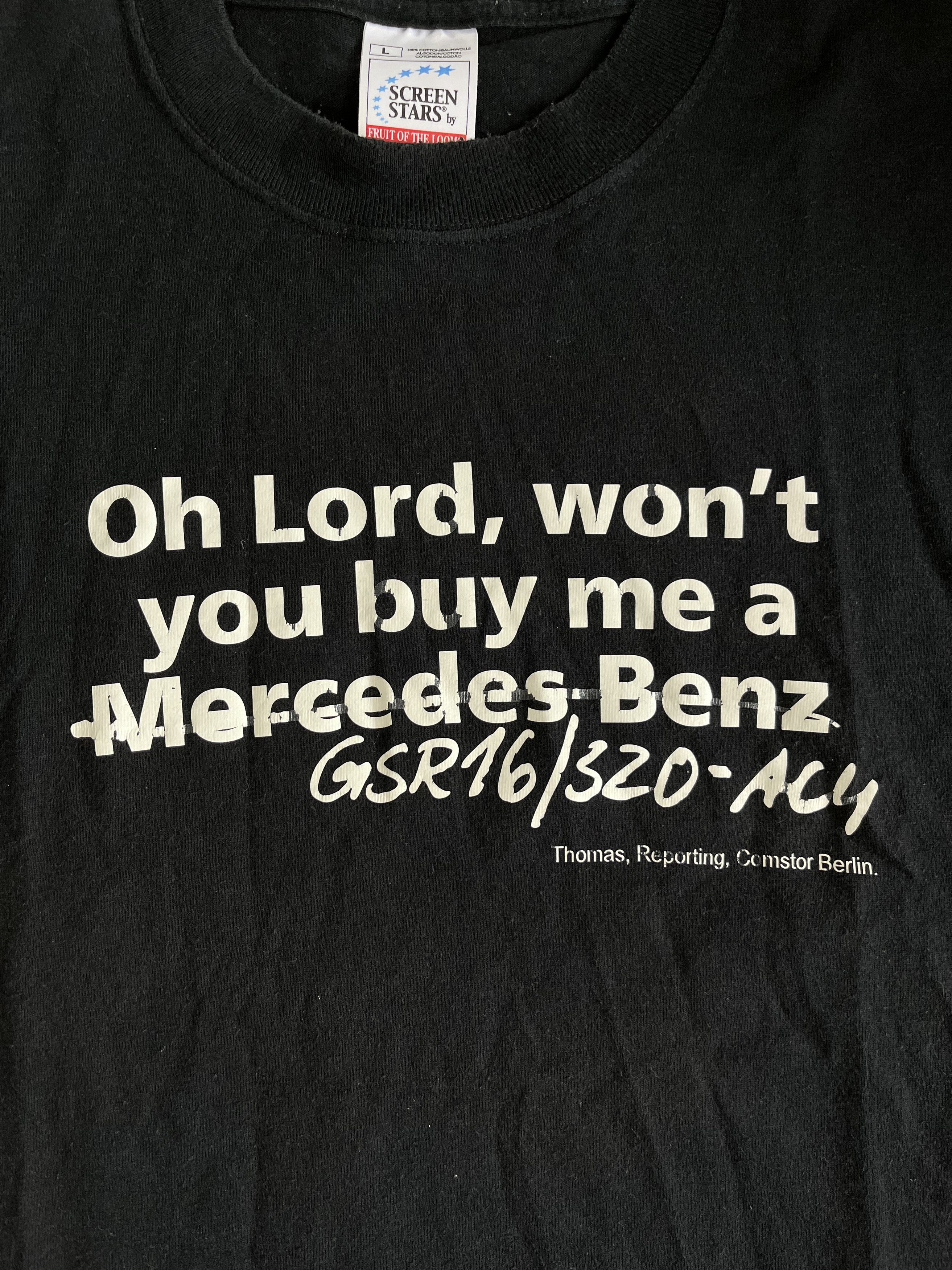 Mercedes-Benz × Vintage Vintage Funny Tshirt Mercedes Size US L / EU 52-54 / 3 - 2 Thumbnail