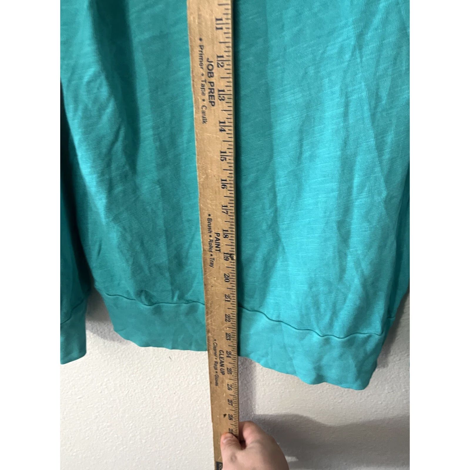 Splendid Splendid Blouse Top Blue Aqua Long Sleeve Round Neck Casual Size Small Sweater Size S / US 4 / IT 40 - 4 Thumbnail