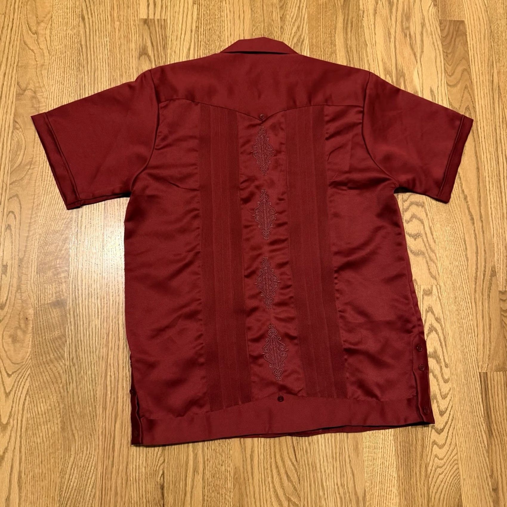Vintage VINTAGE Guayabera Yucateca Shirt Medium Men’s Satin Mexican Copacabana NOS NWT Size US M / EU 48-50 / 2 - 2 Thumbnail