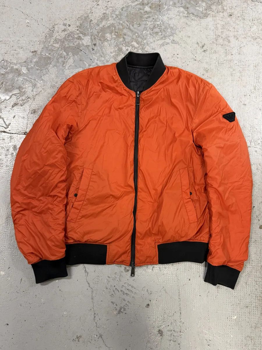 Emporio Armani 2010s Emporio Armani Black & Orange Puffer Jacket Size US M / EU 48-50 / 2 - 3 Thumbnail
