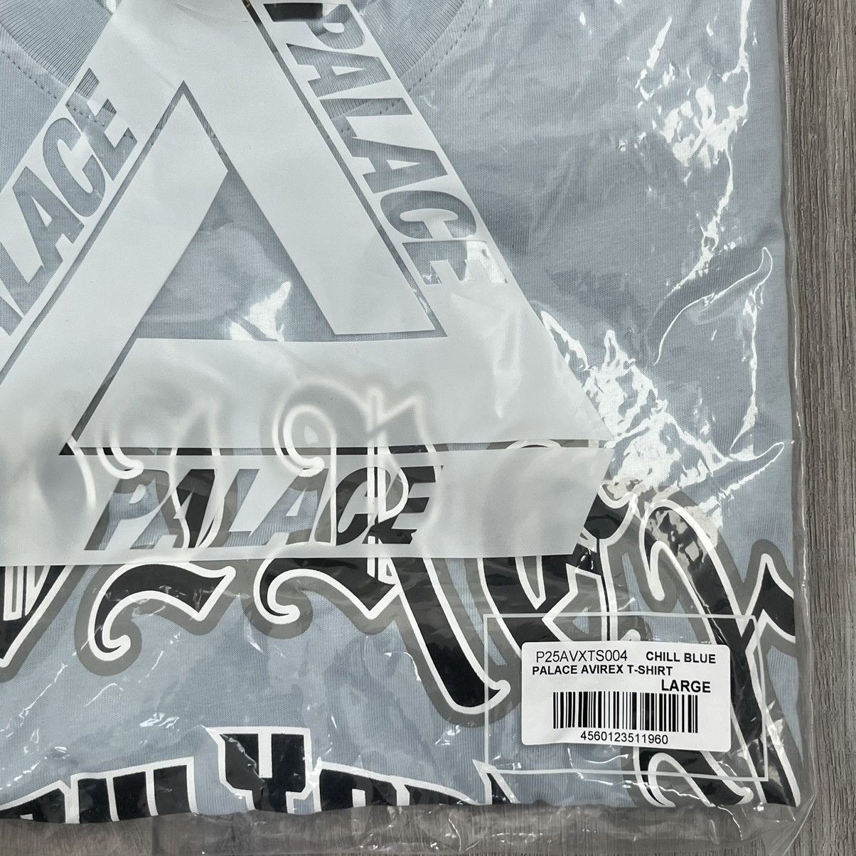 BRAND NEW Palace Avirex Tee Chill Blue Large