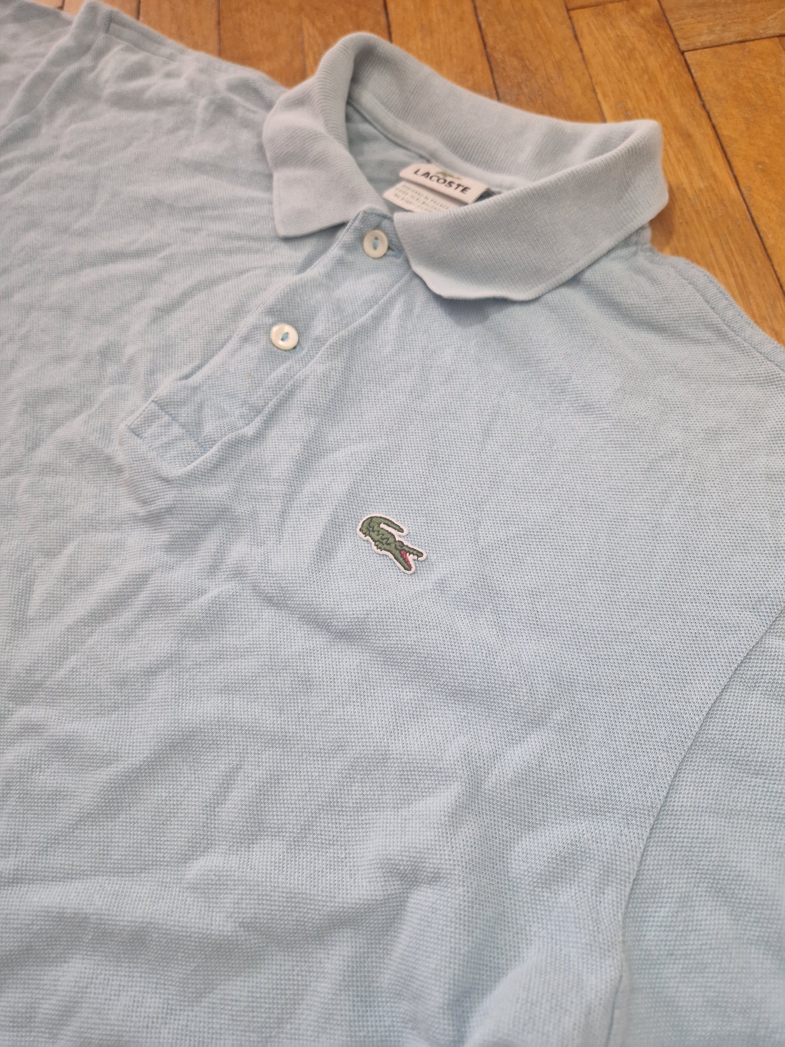 Lacoste Lacoste baby blue polo tee Size US XL / EU 56 / 4 - 3 Thumbnail