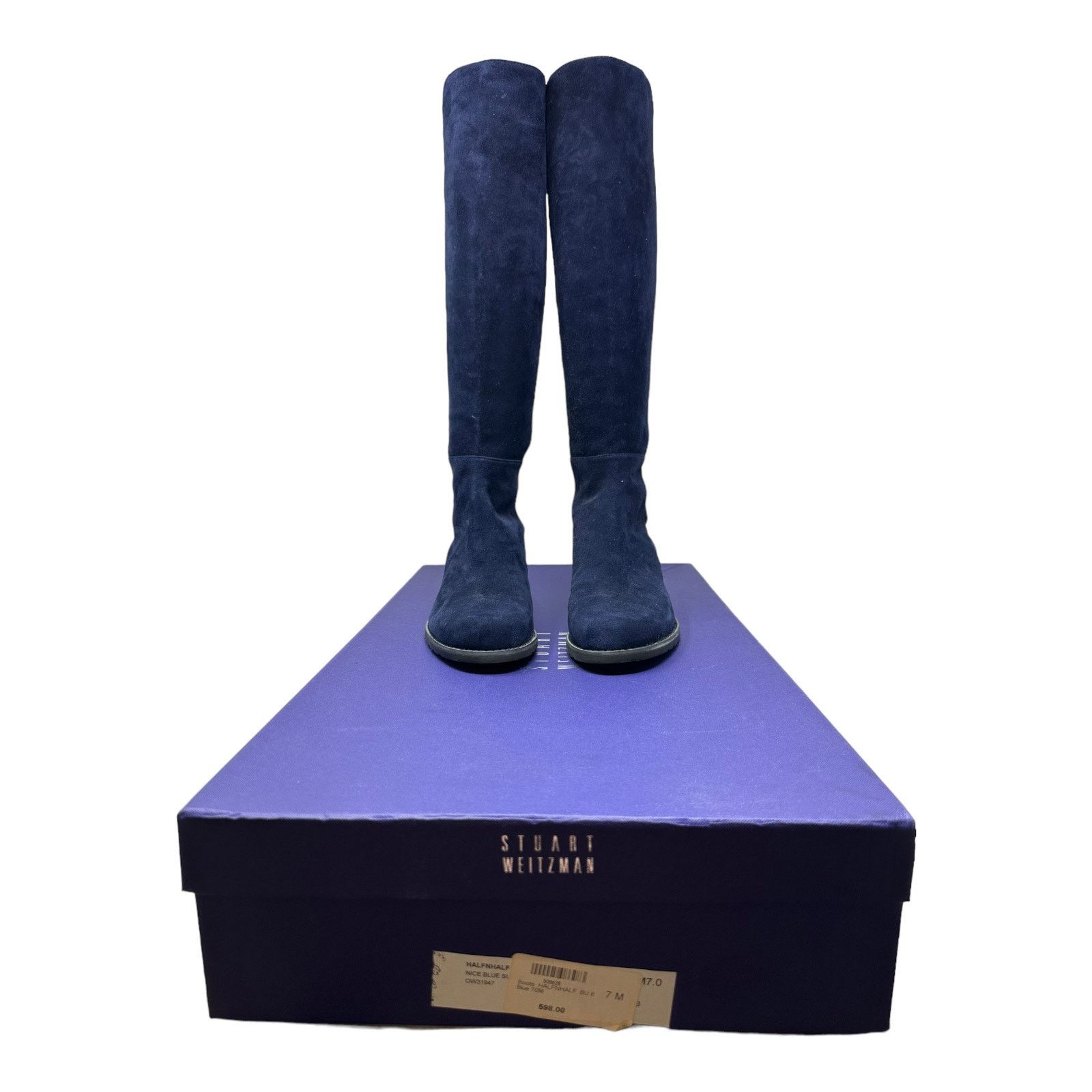 Stuart Weitzman Stuart Weitzman two tone leather knee length boots size 7M Size US 7 / IT 37 - 2 Thumbnail