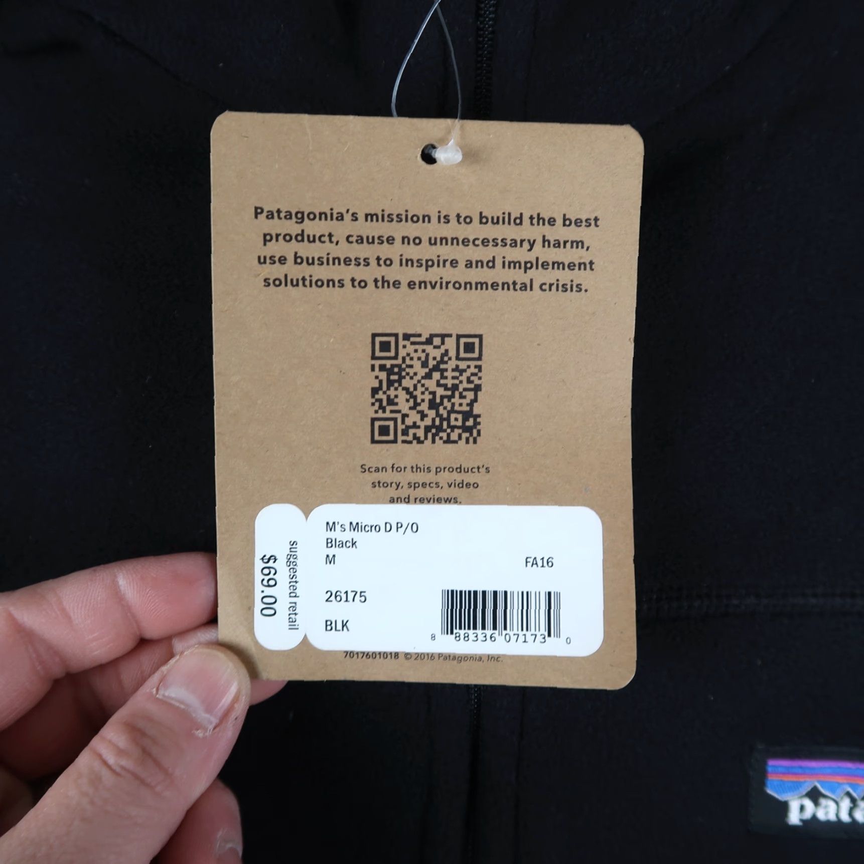 Patagonia Patagonia Men’s Fleece Pullover 1/4 Zip Mock Neck Black M NWT Sweater Active Outdoor Size US M / EU 48-50 / 2 - 5 Thumbnail