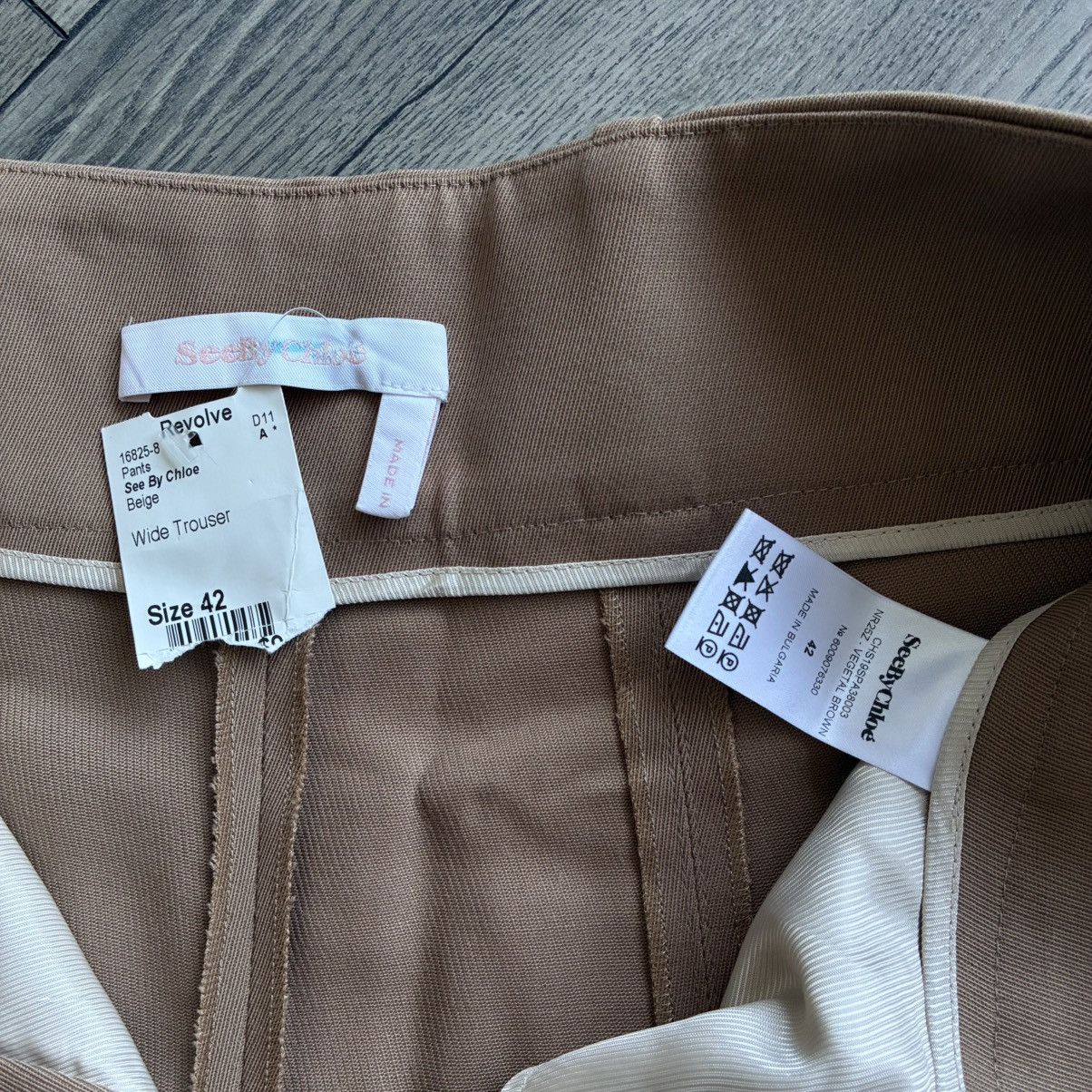 See by Chloe See by Chloe Wool Blend Wide Leg High Rise Crop Trousers Size 30" / US 8 / IT 44 - 8 Thumbnail