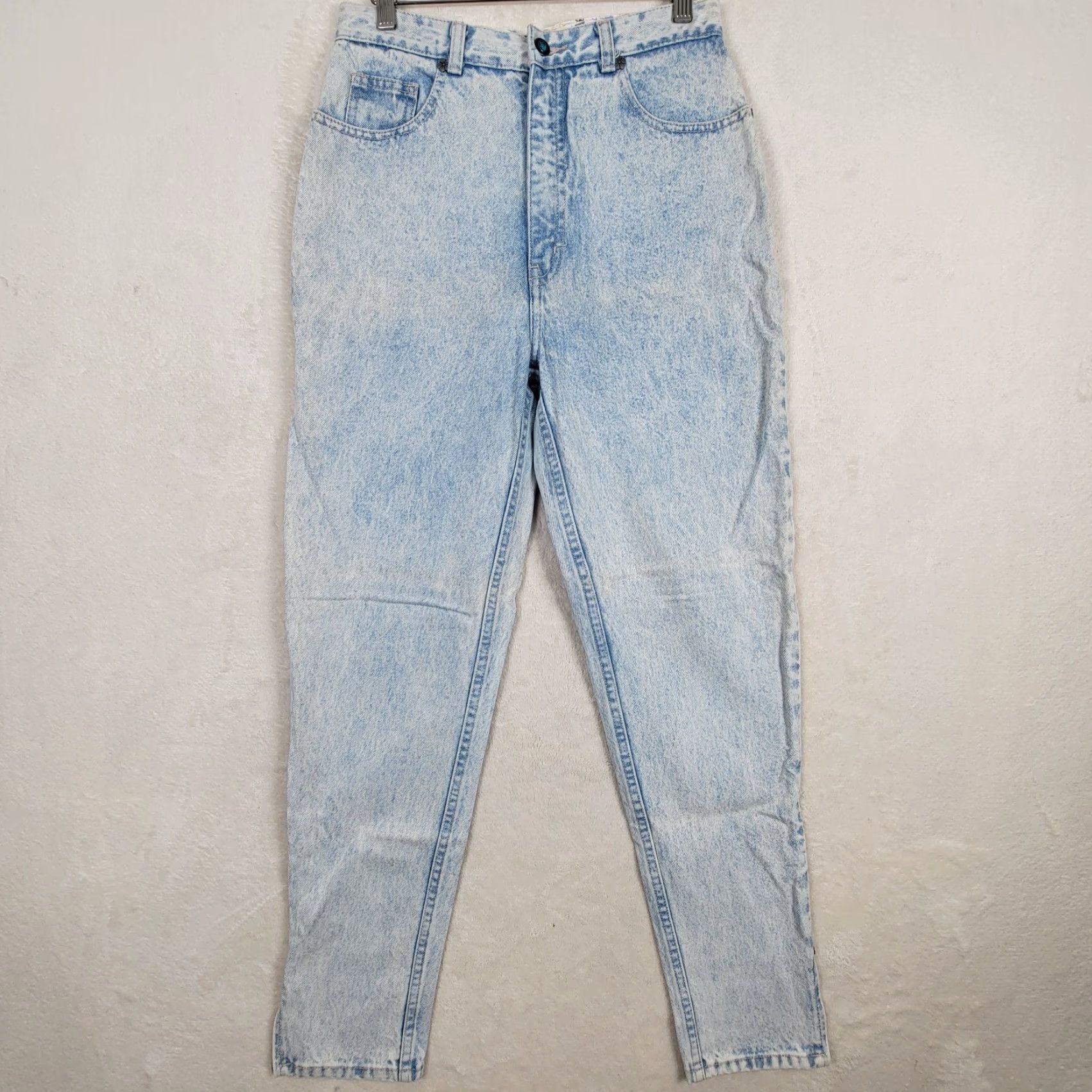 Vintage VINTAGE L.A. Gear Jeans Woman 1980s High Waist Tapered Ankle Blues 28 Inseam Womens Size 32" / US 10 / IT 46 - 5 Thumbnail