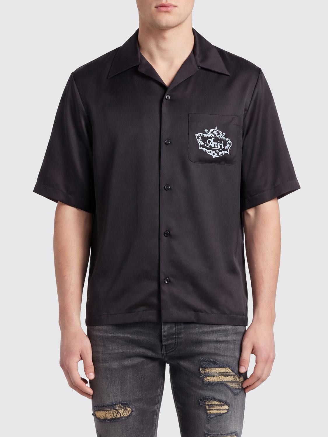Amiri Amiri Shirt Men Black Size US M / EU 48-50 / 2 - 1 Thumbnail