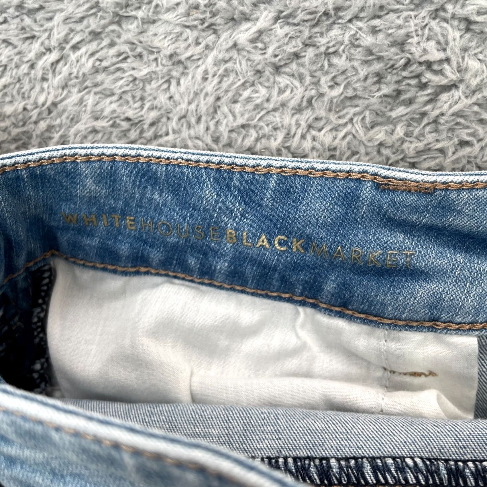 White House Black Market White House Black Market Jeans Womens 8 Blue The Skimmer Skinny Ankle Zip Pant Jeans Size 30" / US 8 / IT 44 - 3 Thumbnail