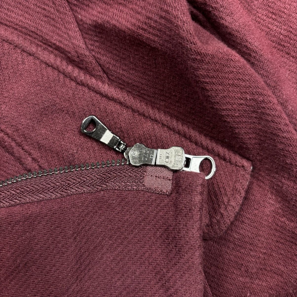 Le Grande Bleu (L.G.B.) 2000s Semantic Design - Red Wine Alien Hood Jacket Size US M / EU 48-50 / 2 - 11 Thumbnail