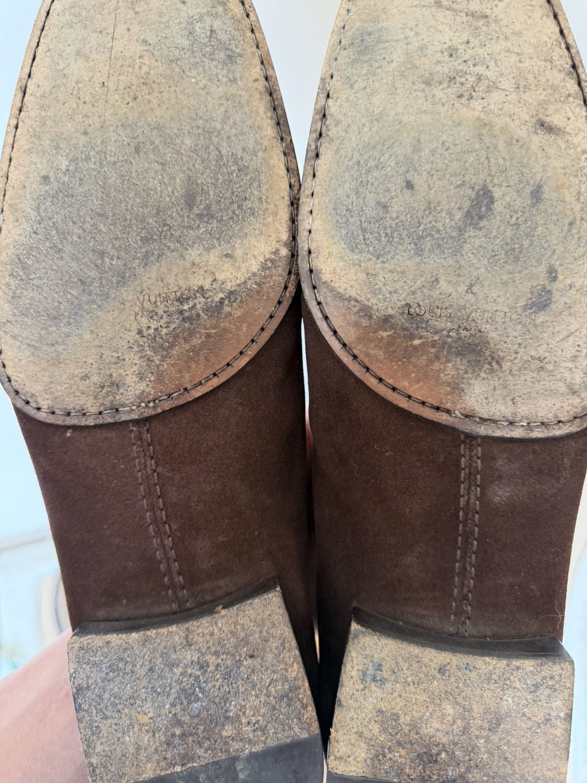Louis Vuitton Vintage Louis Vuitton Suede Loafers Luxury Size US 10 / EU 43 - 8 Thumbnail