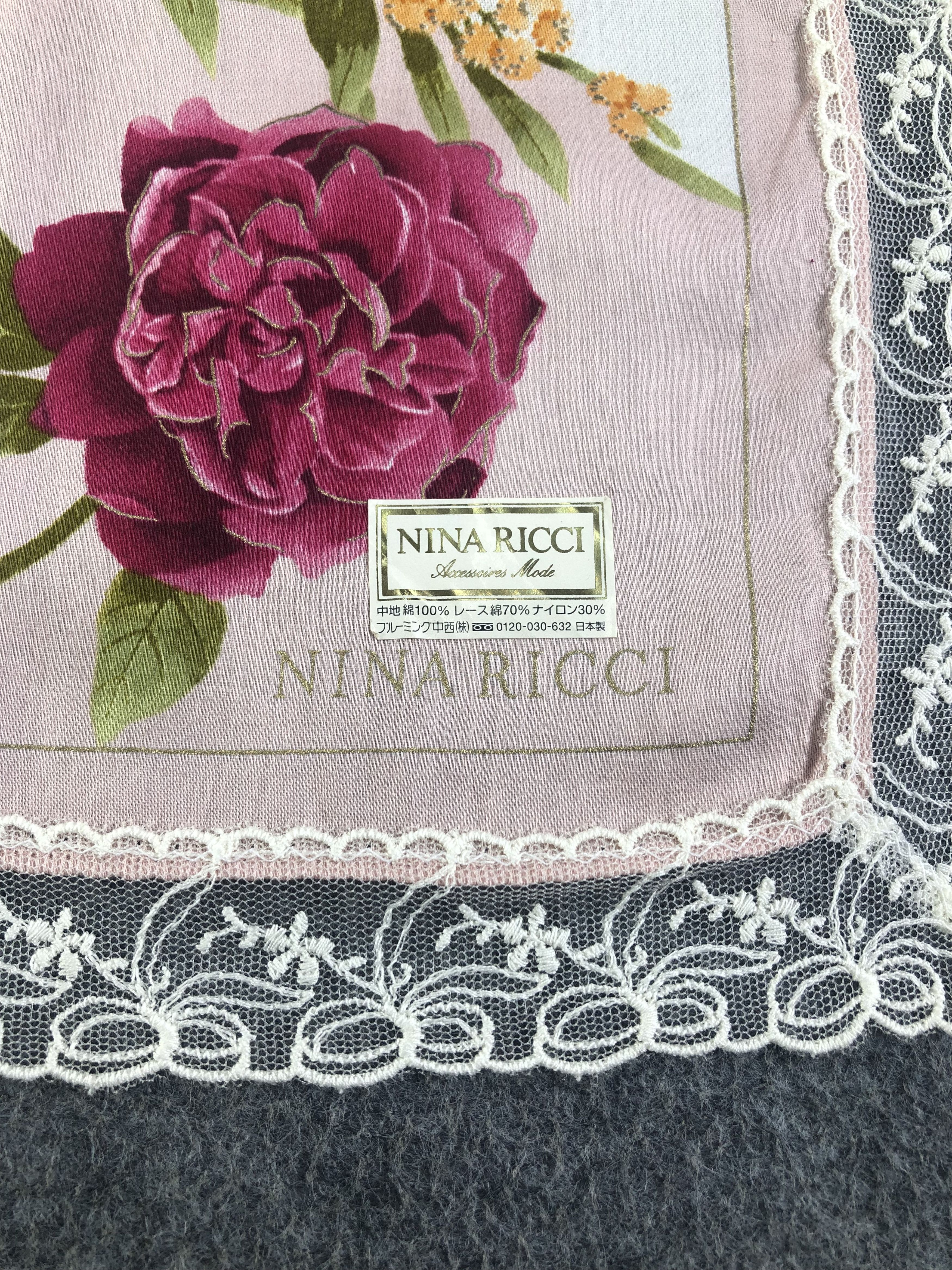 Nina Ricci × Vintage Nina Ricci Handkerchief / Bandana / Neckerchief Size ONE SIZE - 5 Thumbnail