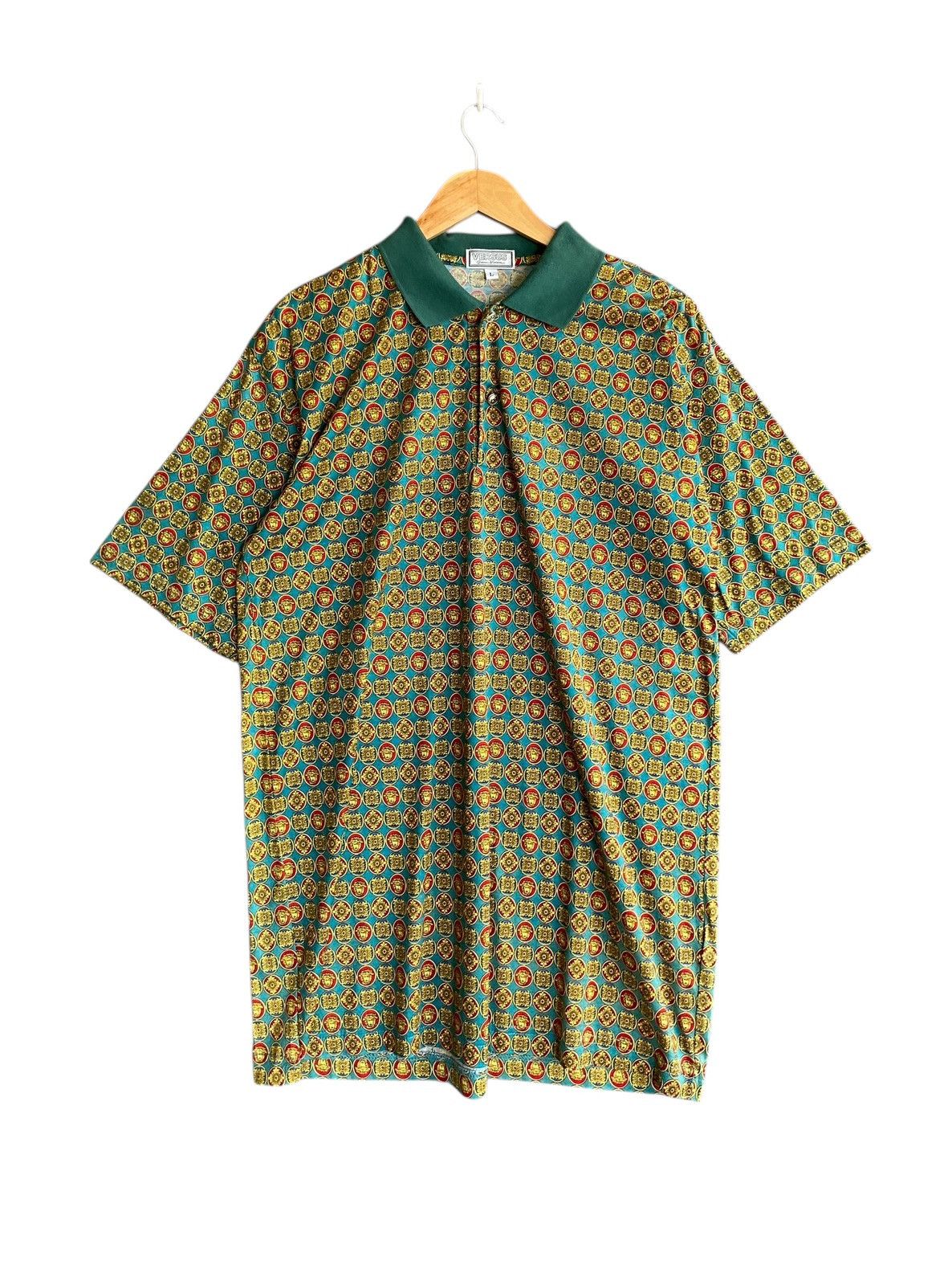 Versus Vintage Brand Versusu Gianni Versace Full Print Shirt 2000s Size US L / EU 52-54 / 3 - 1 Thumbnail