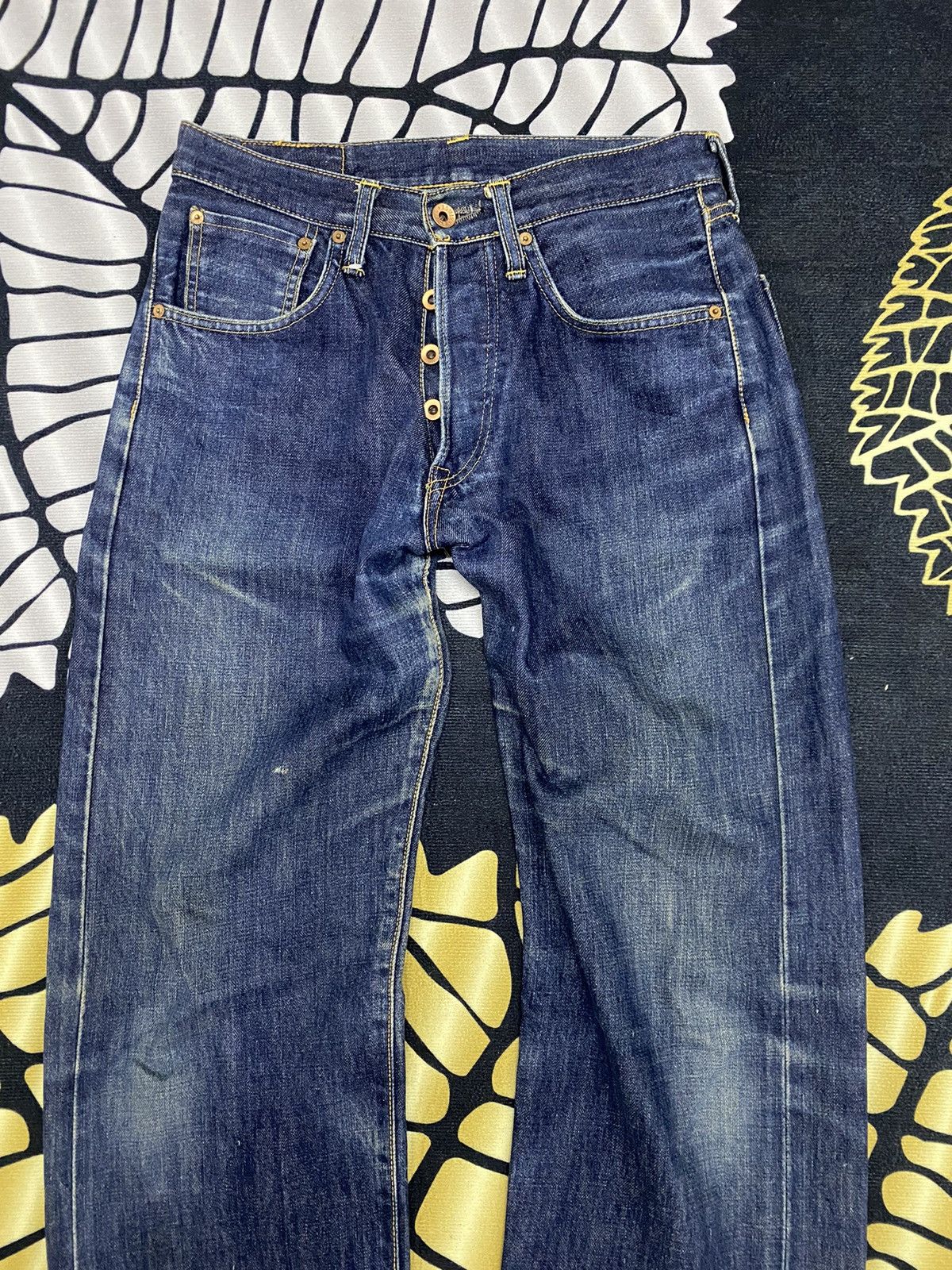Edwin Edwin Selvedge Denim Jeans Distressed Size US 29 - 5 Thumbnail