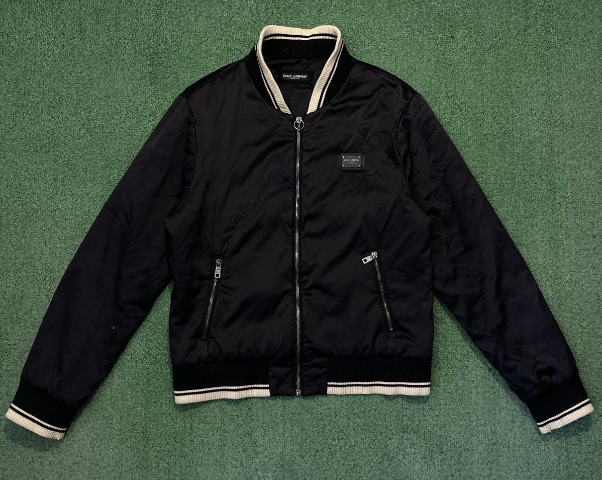Dolce & Gabbana Black Jacket With Leather and Cashmere
