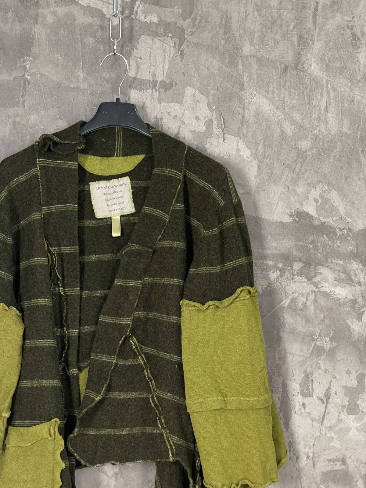 Japanese Brand Avant Garde Y2K Out Of The Woods Green Sweater Size M / US 6-8 / IT 42-44 - 4 Thumbnail