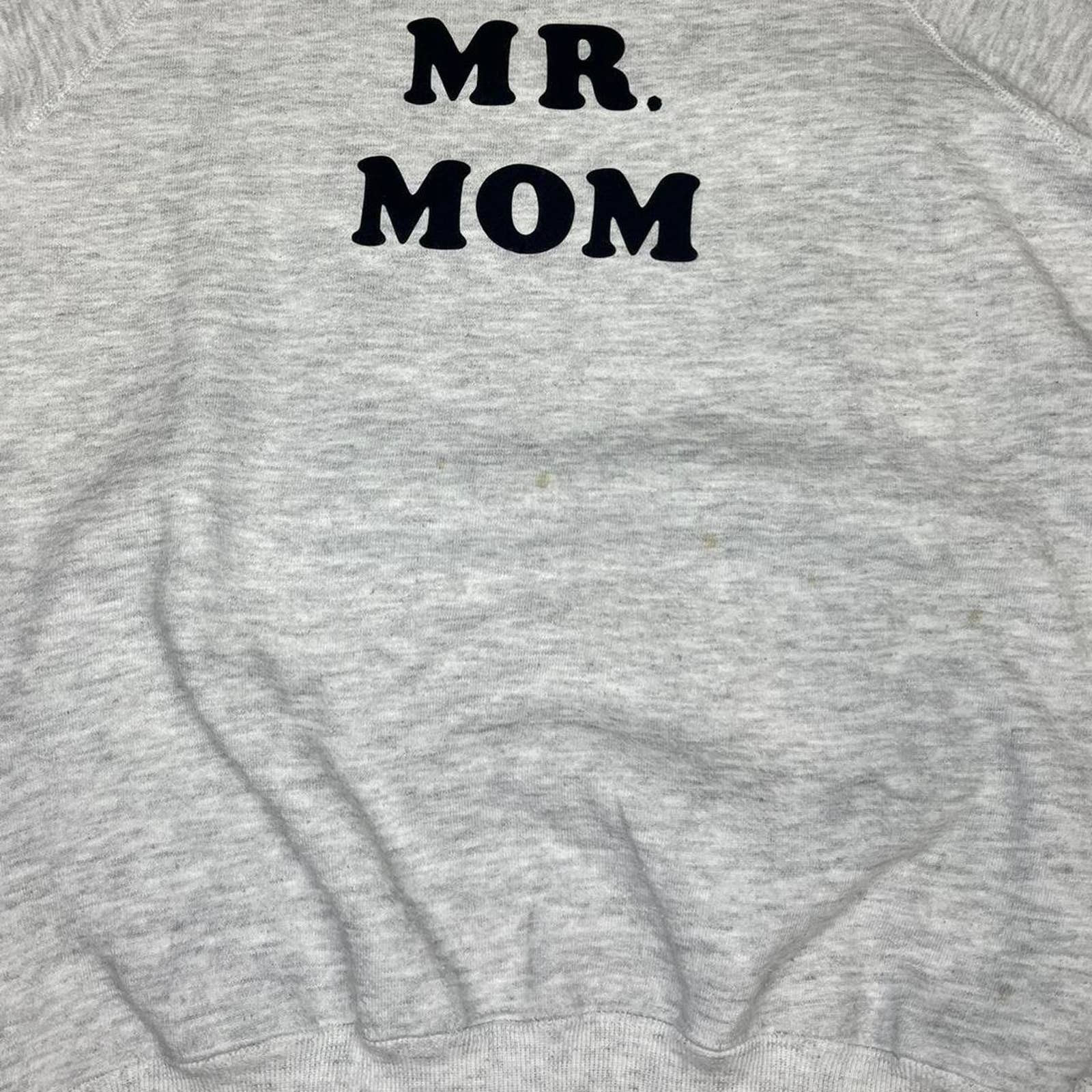 Unsound Rags VINTAGE 70S 80S RAGLAN MR. MOM CREWNECK SWEATSHIRT Size US L / EU 52-54 / 3 - 4 Thumbnail