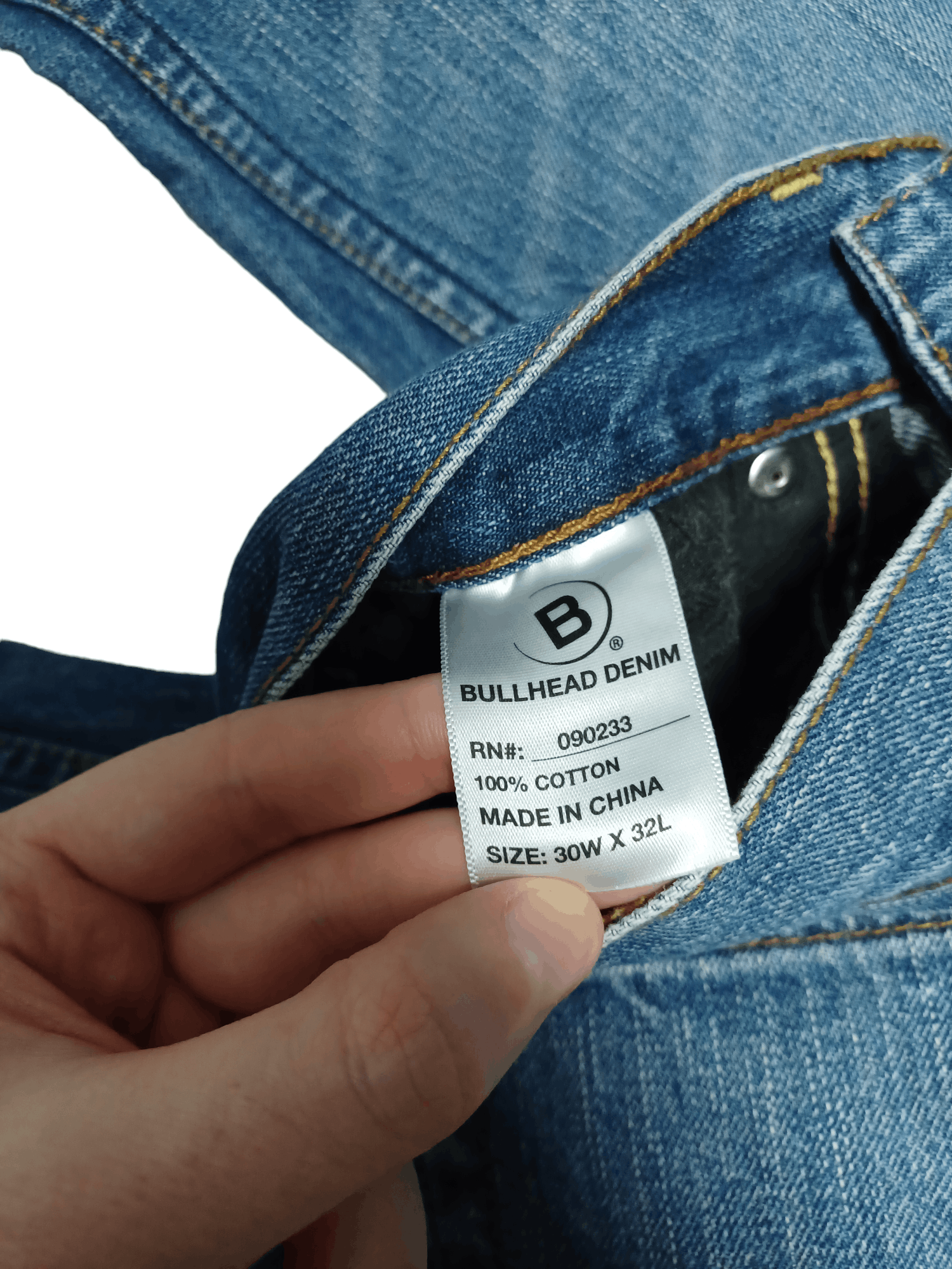Bullhead Denim Co. PAINTED DISTRESSED DIRTY BULLHEAD LOOSE JEANS DENIM Size US 30 / EU 46 - 5 Thumbnail