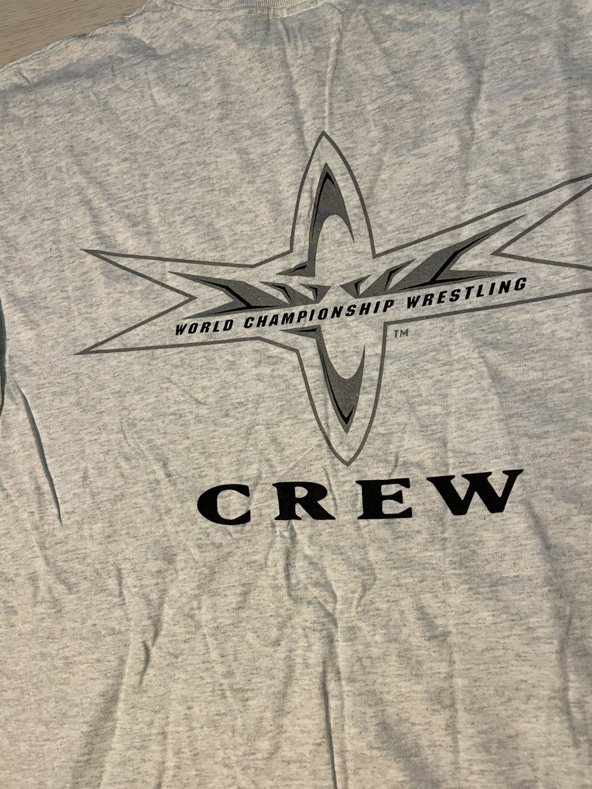 Vintage Vintage 1990s World Championship Wrestling CREW shirt WCW XL Size US XL / EU 56 / 4 - 2 Thumbnail