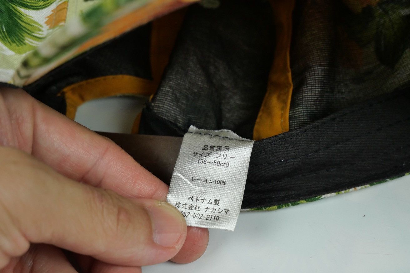 Japanese Brand Summer Cap Flowers Print Vintage Japanese Cap Size ONE SIZE - 7 Thumbnail