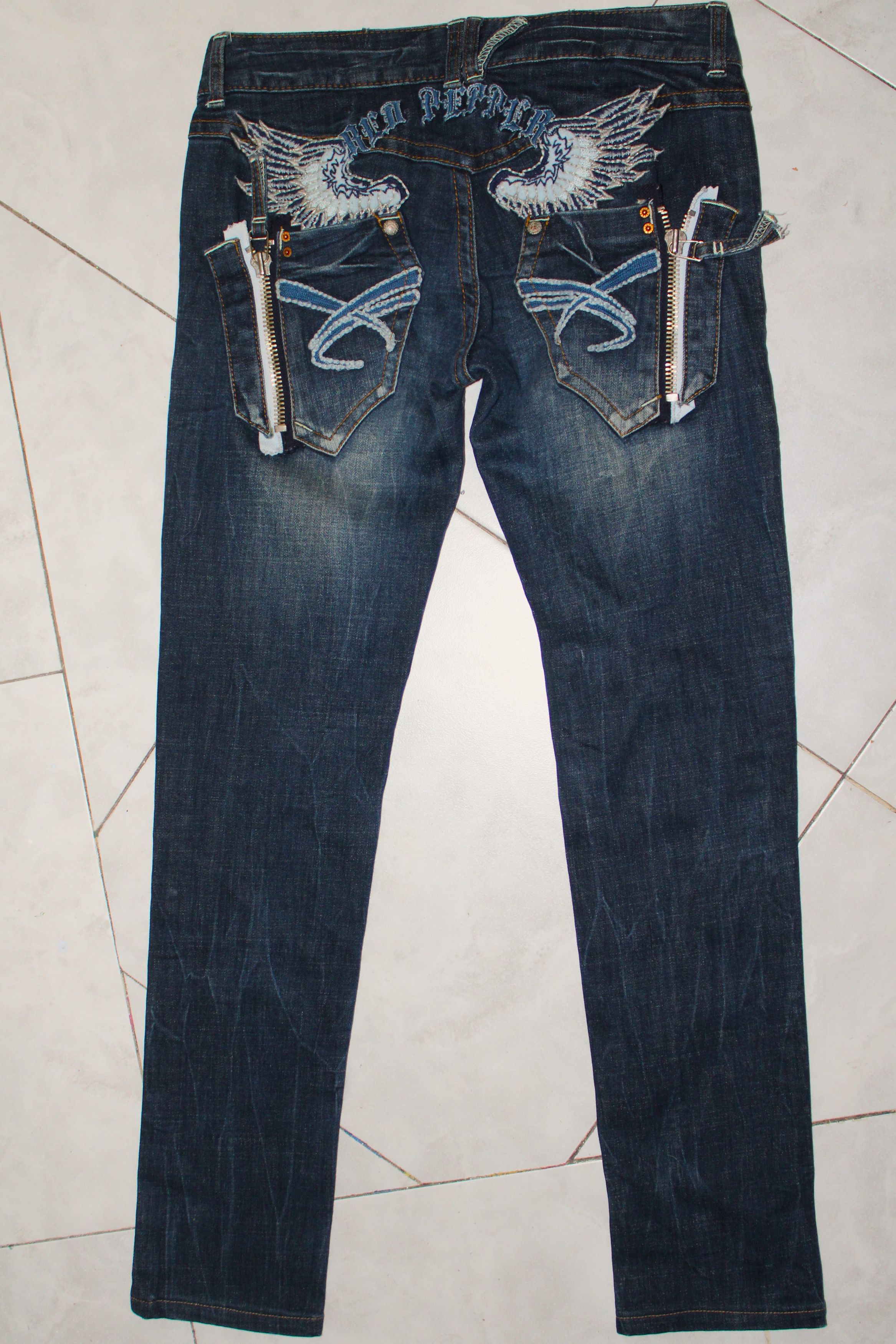 Japanese Brand Red pepper skinny jeans Size 28" / US 6 / IT 42 - 2 Thumbnail